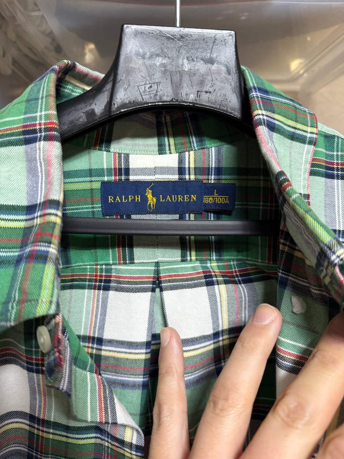 L 폴로 랄프로렌 체크셔츠 커스텀핏 상품이미지4