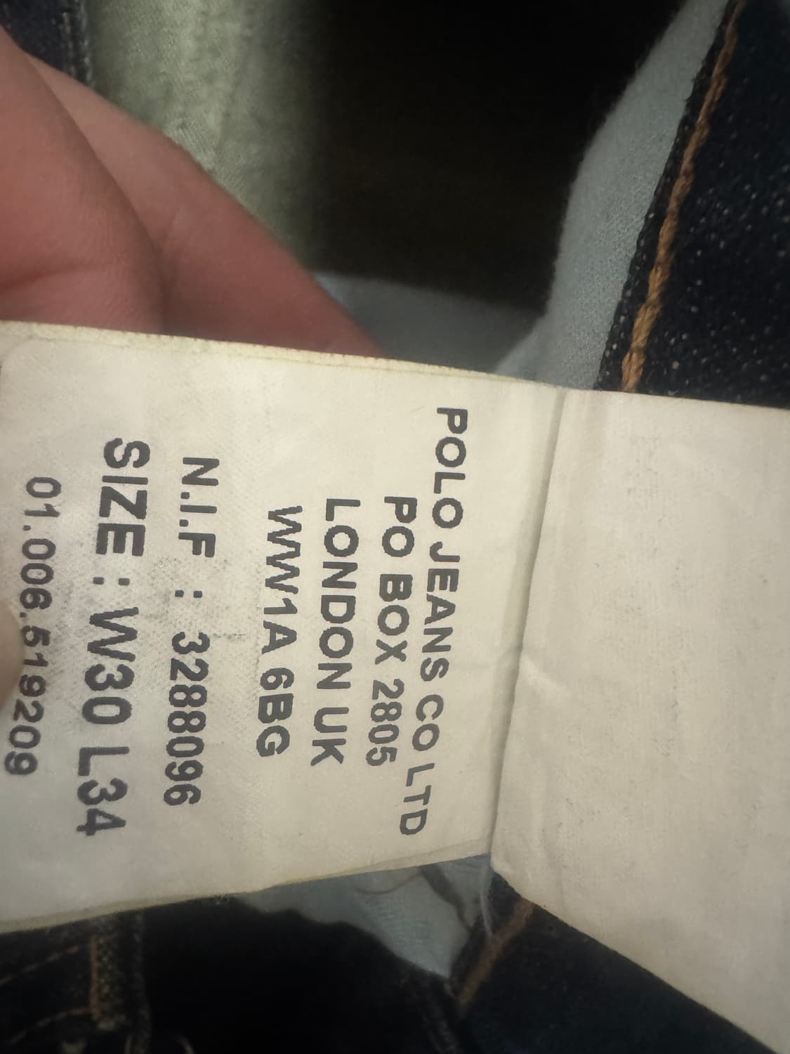 Polo Jeans 중청데님 W30L34 상품이미지5