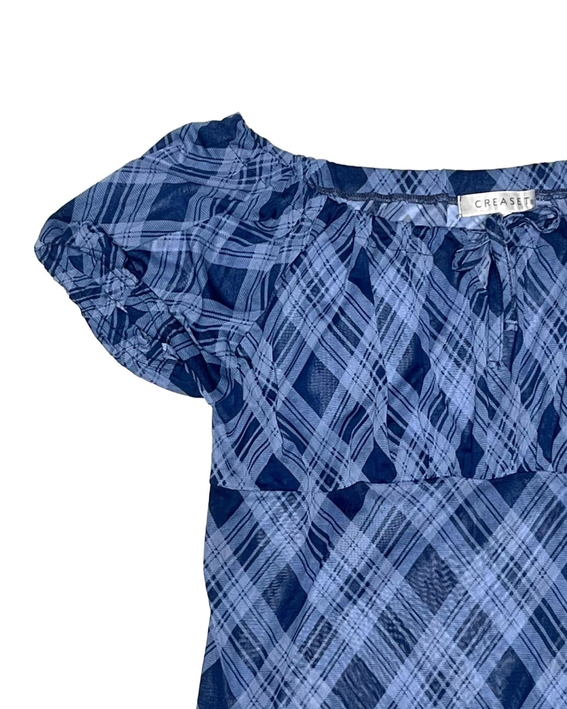 Blue check onepiece 상품이미지2