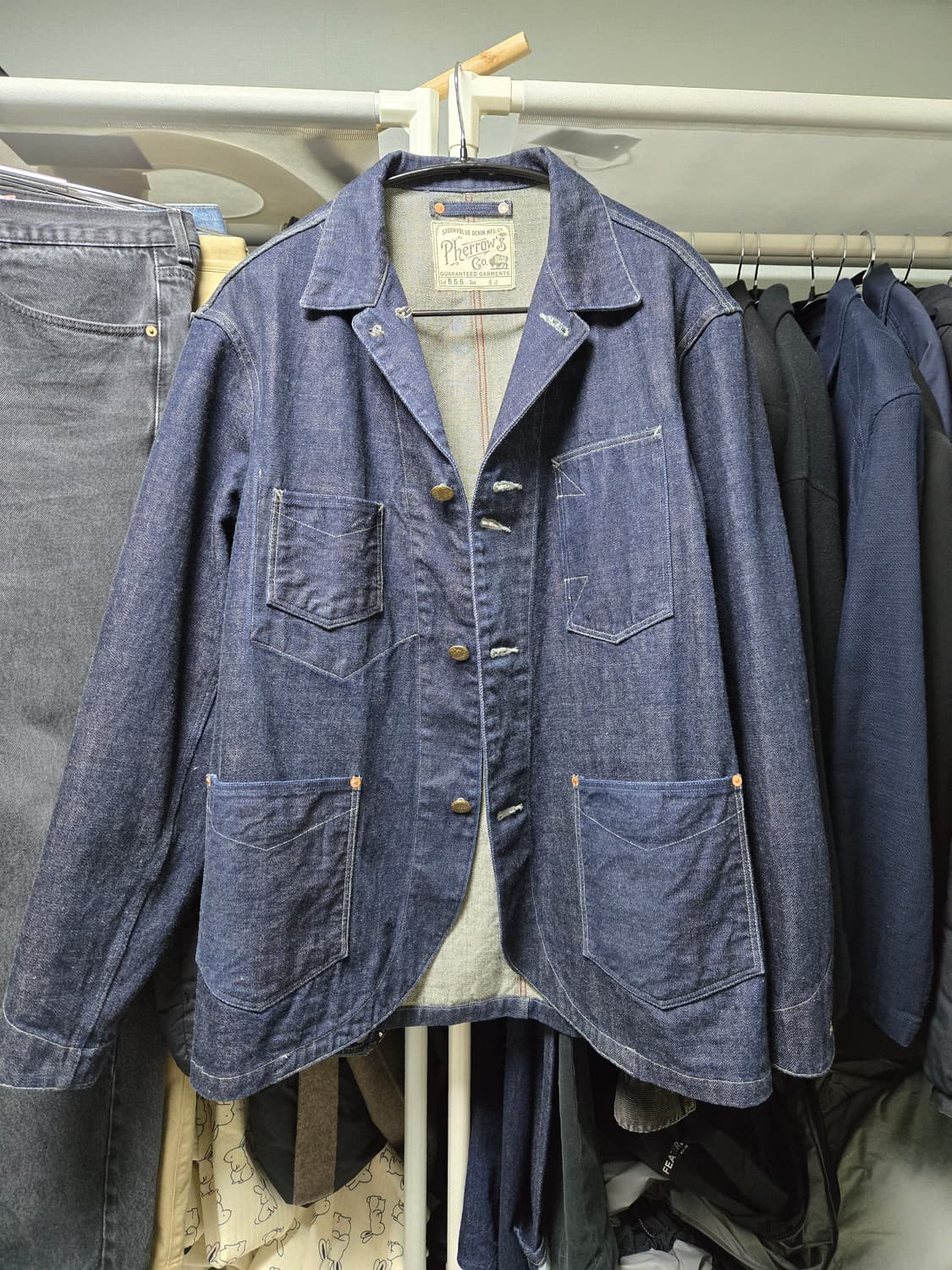 Pherrow's 페로우즈 데님 커버올 자켓 (44) 상품이미지2