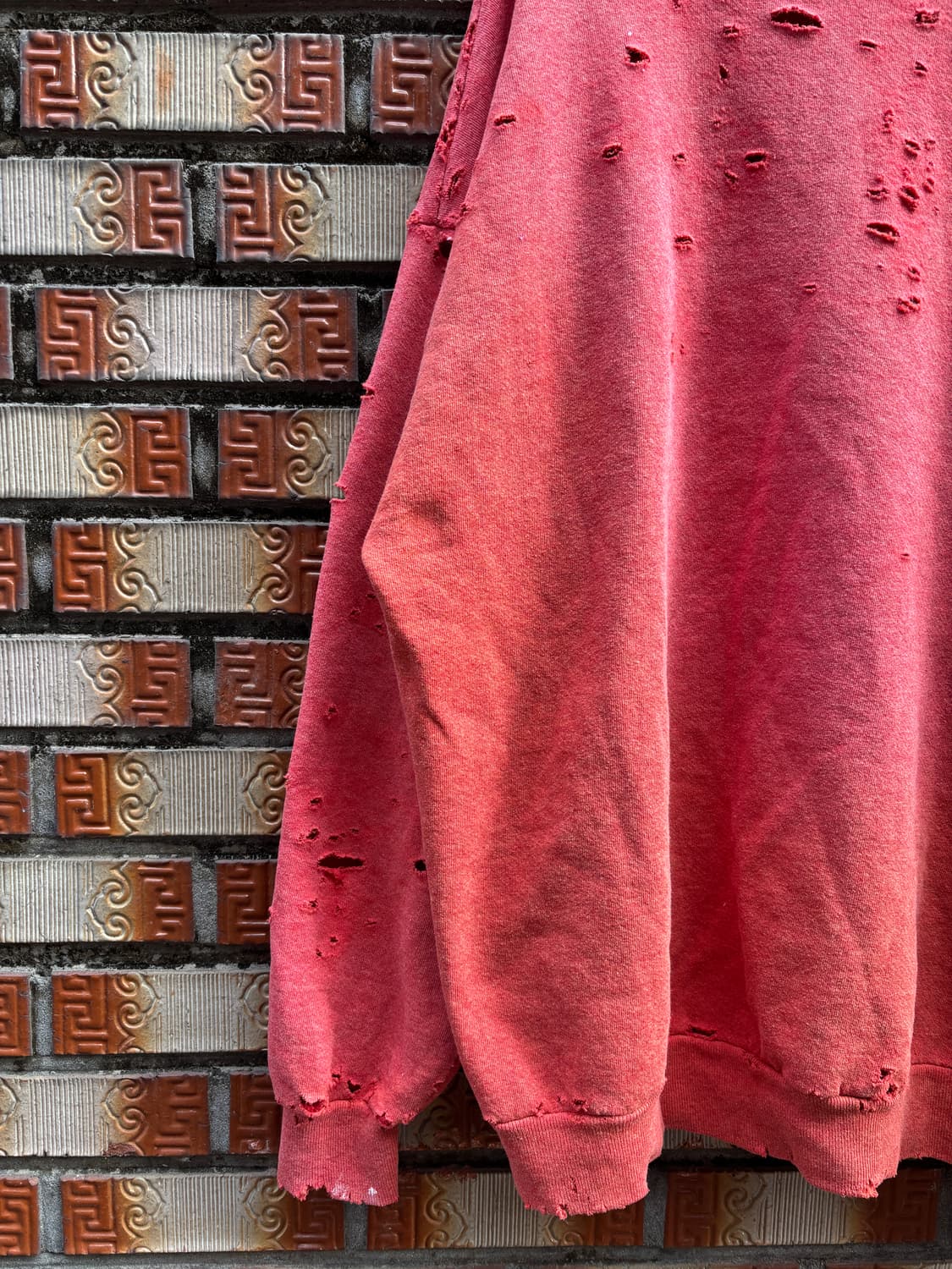 90s jerzees 디스트레스드, 페이딩 스웻셔츠 상품이미지7