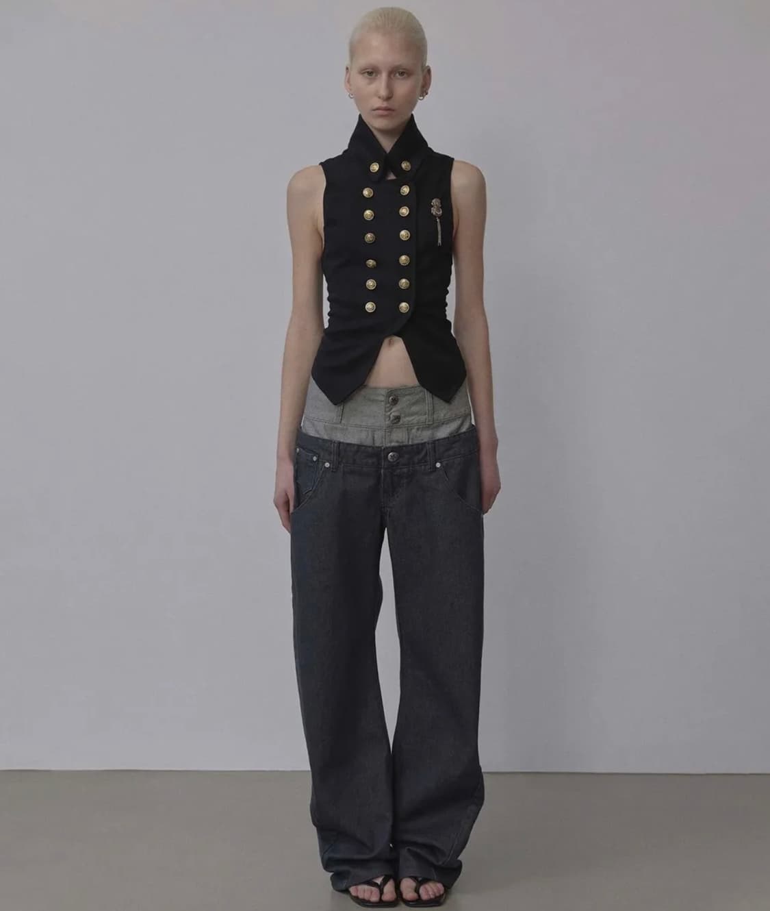 스컬프터 레이어드 데님 상품이미지2