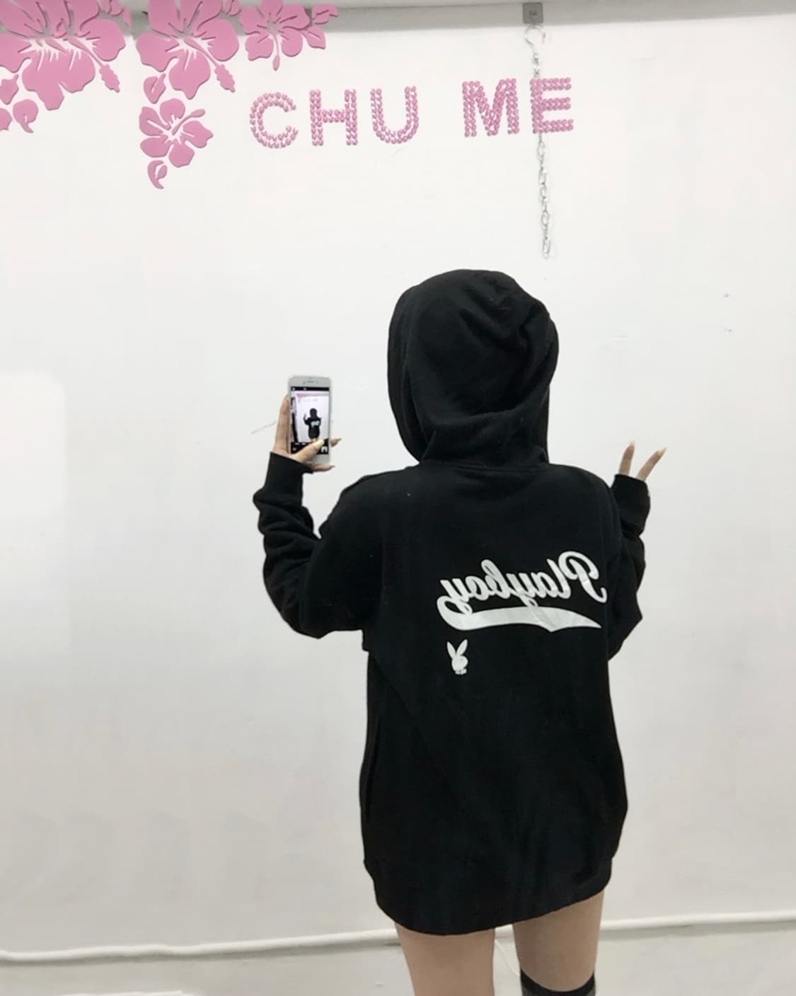 [PLAY BOY] 플레이보이 갸루 아방핏 후드집업 상품이미지4