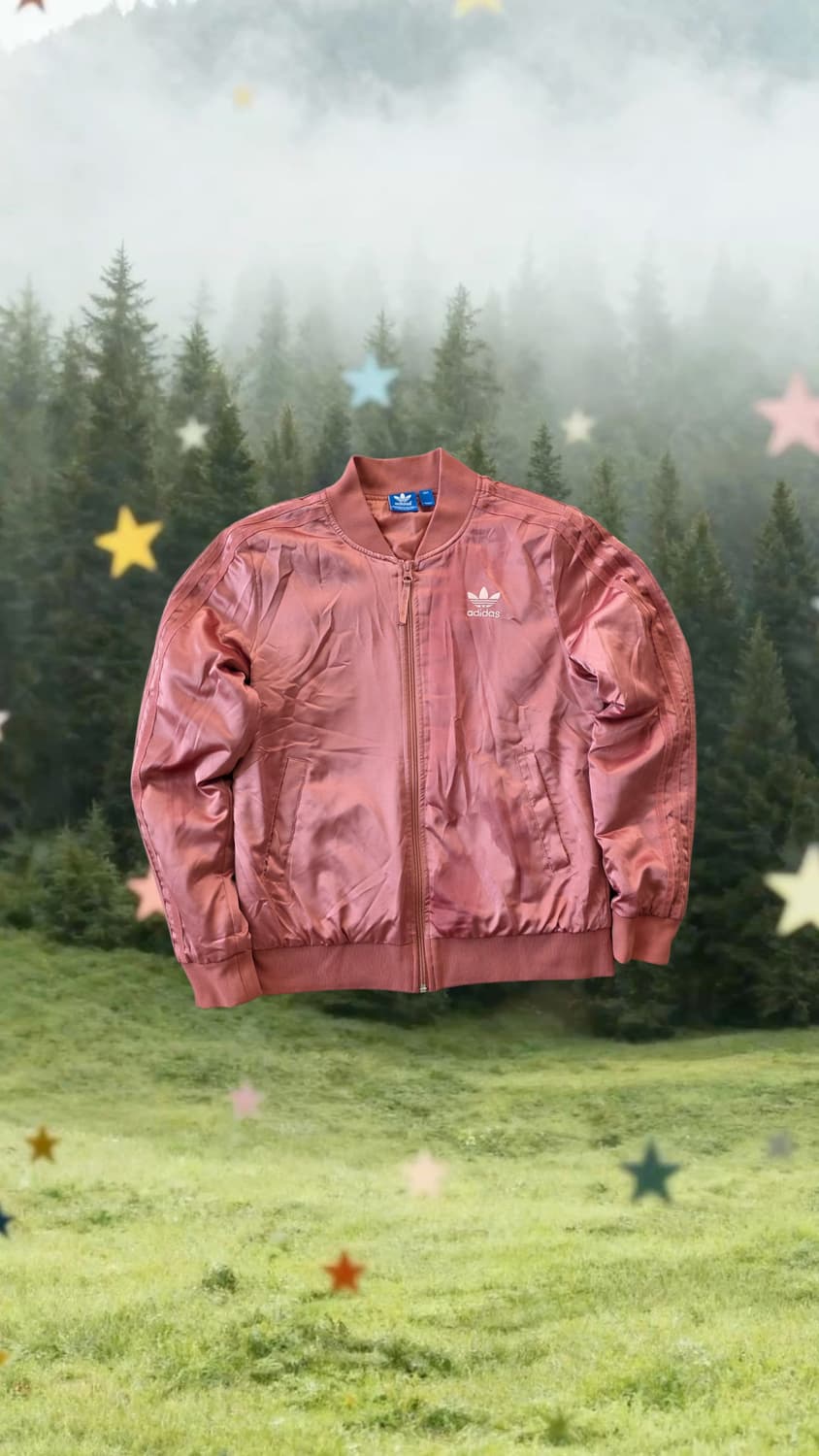 아디다스 핑크 져지 코랄 봄버 분홍색 트랙탑 자켓 상품이미지1