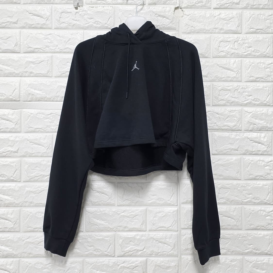 나이키 조던 크롭 후드티 블랙 M 상품이미지1