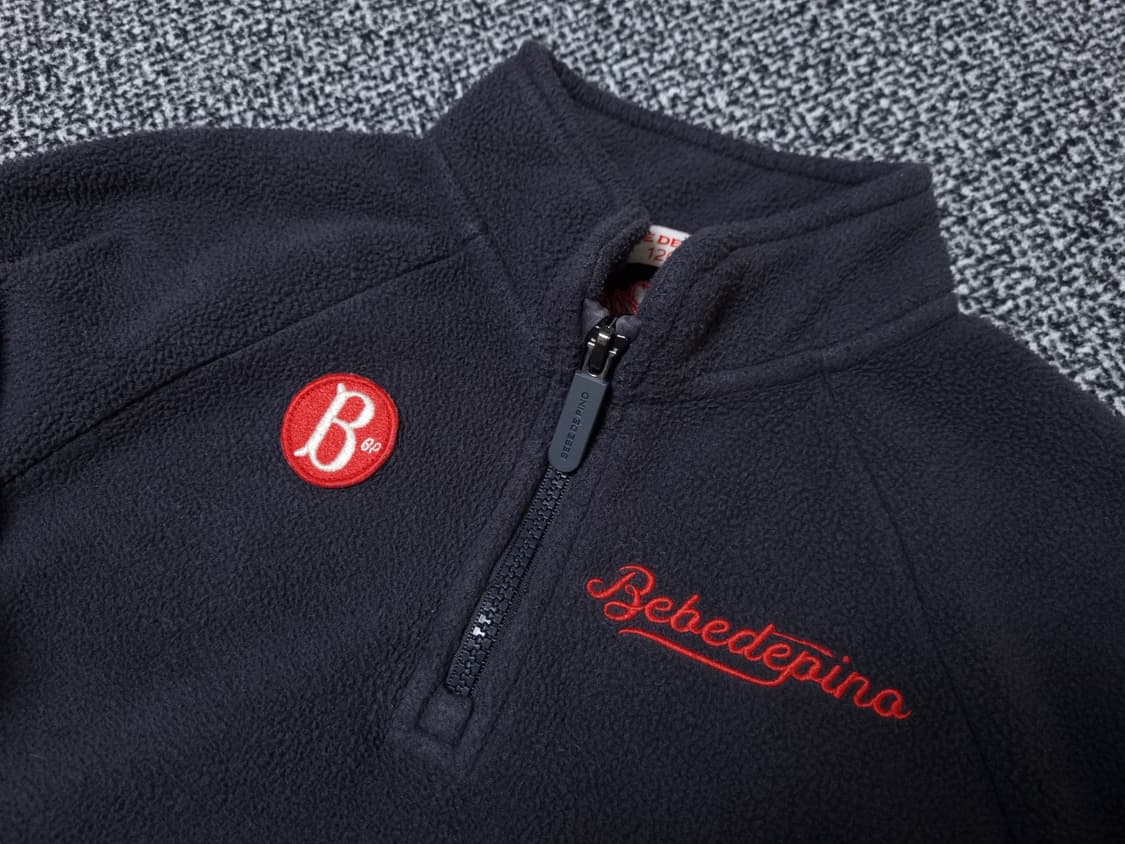 [무료배송][120]베베드피노 티그레플리스 후리스 반집업 맨투맨 상품이미지4