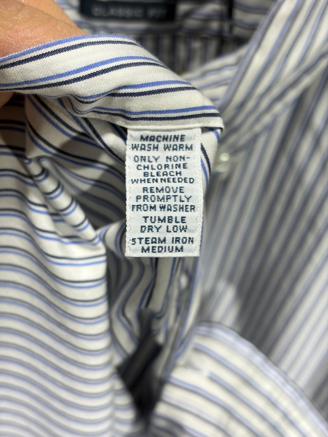 L 폴로랄프로렌 클래식핏 블루포니 스트라이프 셔츠 상품이미지6