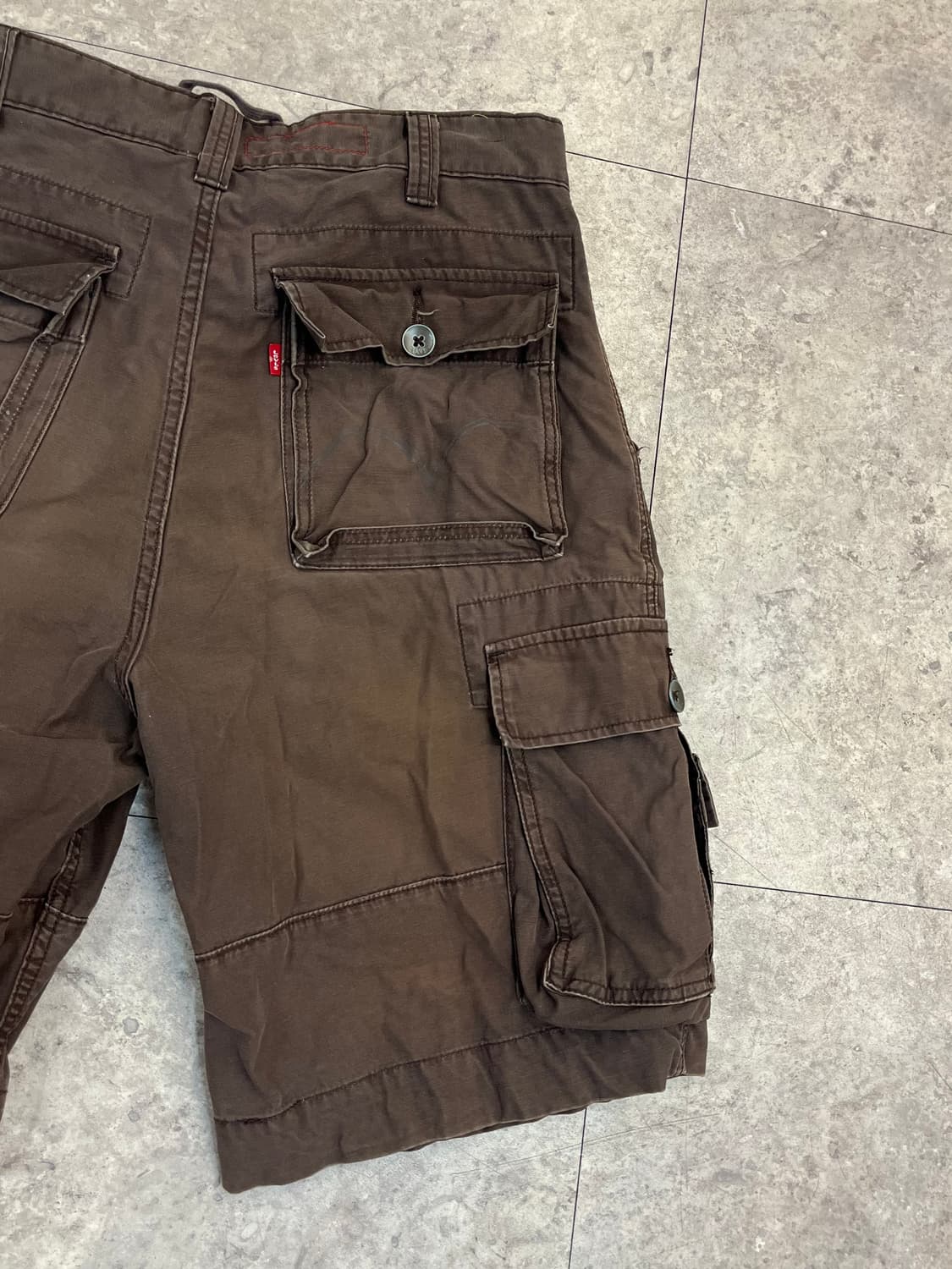 리바이스 카고 하프 팬츠 브라운 W32 #csz3382 상품이미지8