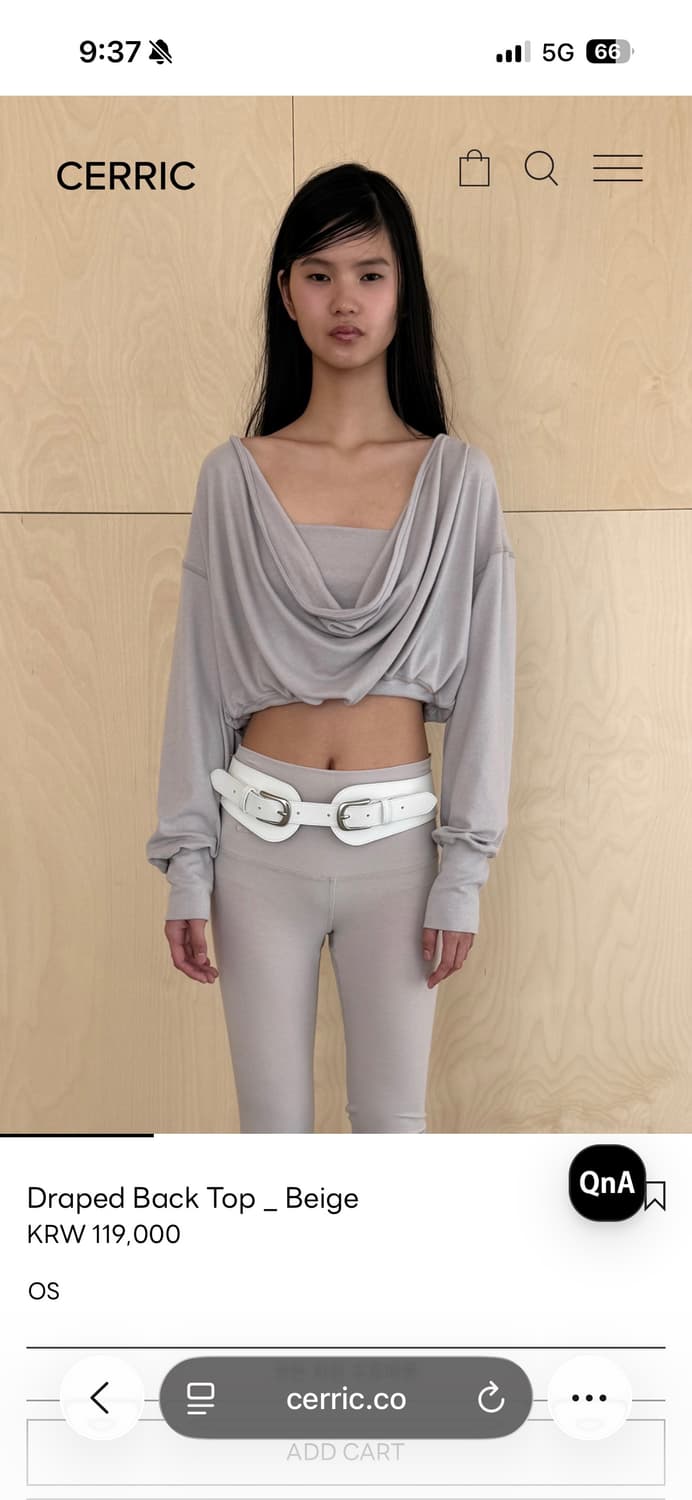 세릭 드레이프 백탑 베이지 상품이미지1