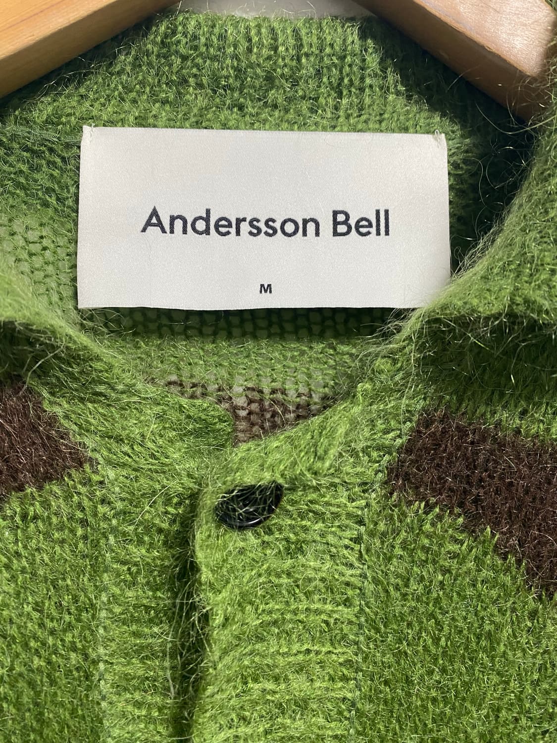 앤더스밸 ADSB 카모플라쥬 앙고라 니트 가디건 상품이미지3