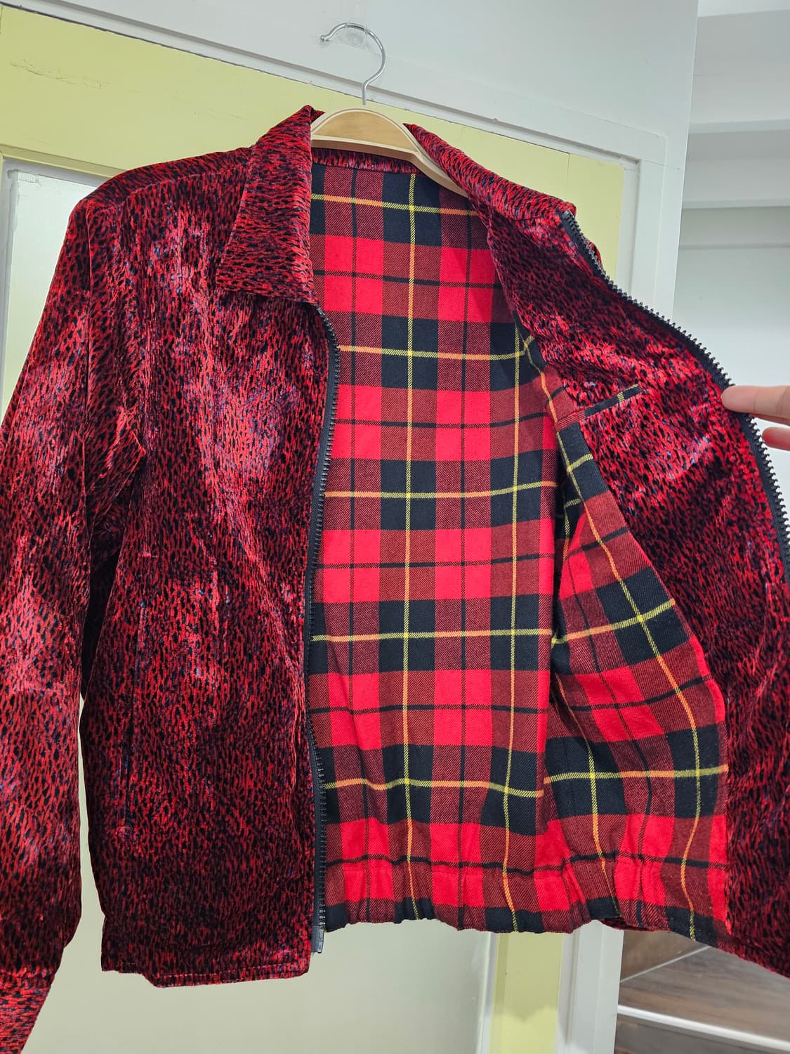 레드 벨벳 집업 블루종 상품이미지6