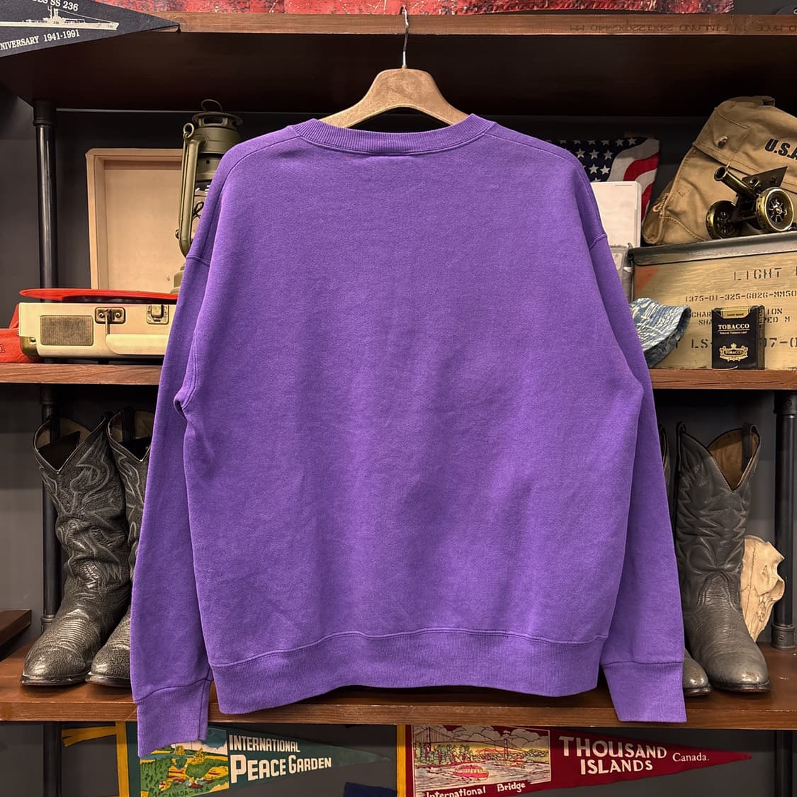 90s 리 스포츠 NFL 미네소타 바이킹스 퍼프 프린팅 스웻셔츠 N786 상품이미지2