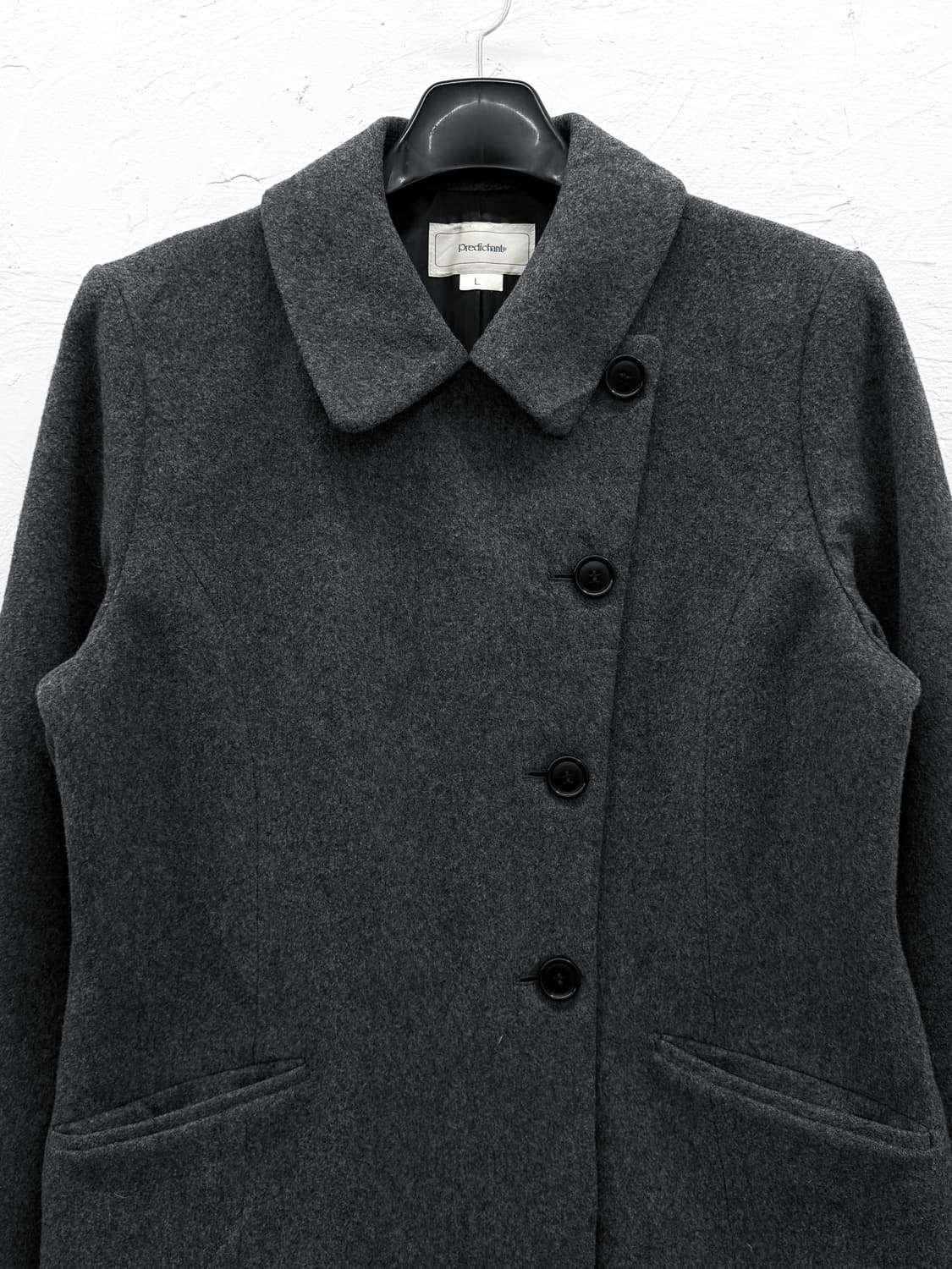 predichant 버튼 울 코트 상품이미지2