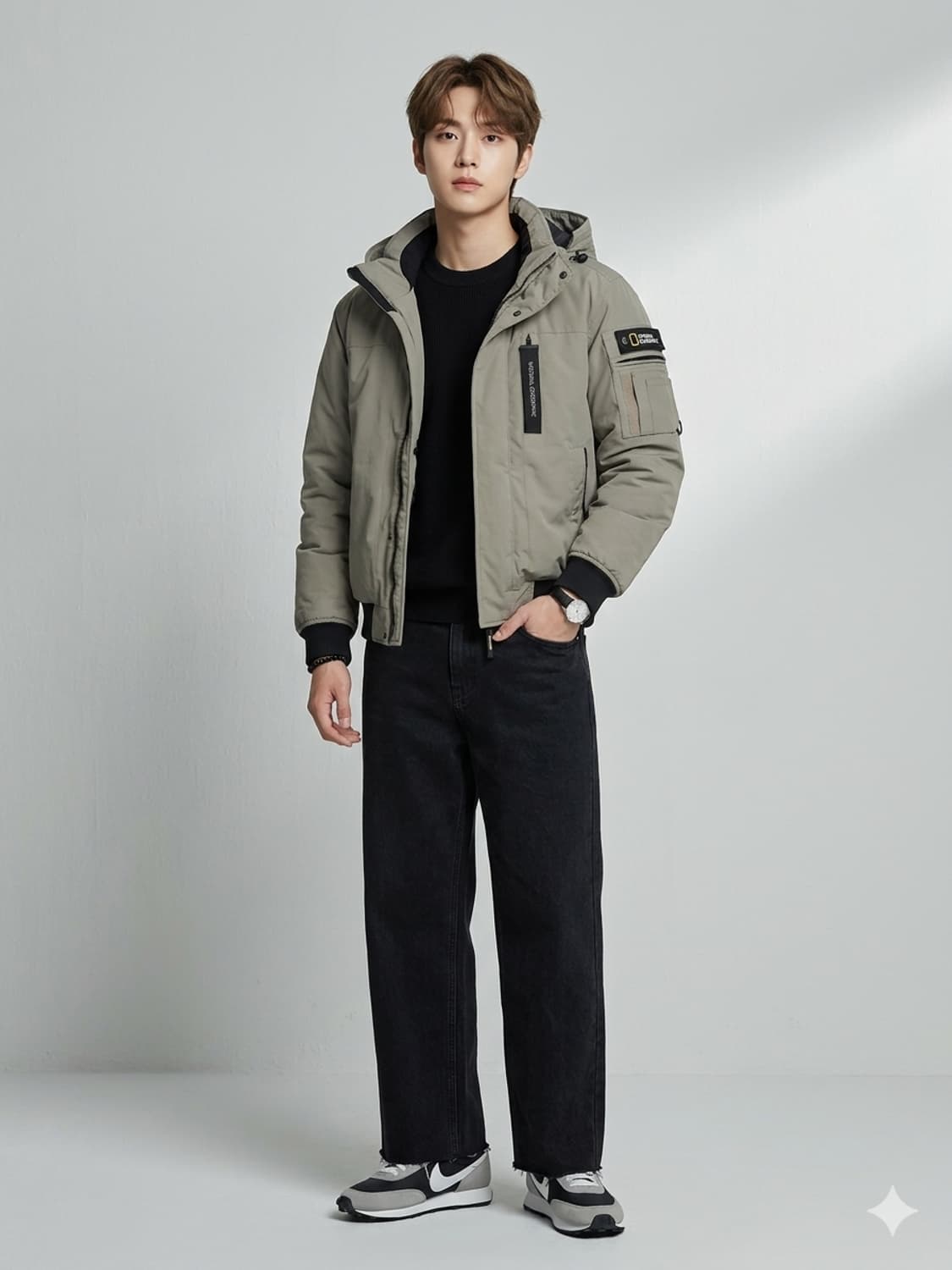 내셔널지오그래픽 유틸리티 덕다운 숏패딩 상품이미지1