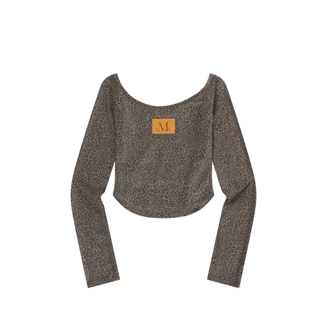 (새상품) 무센트 리세르 호피 홀터넥 레이어드 긴팔 티 상품이미지6