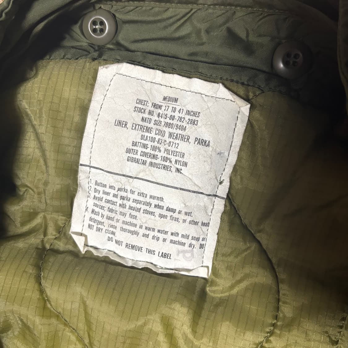 오리지널 m65 피시테일 파카 L사이즈 상품이미지5