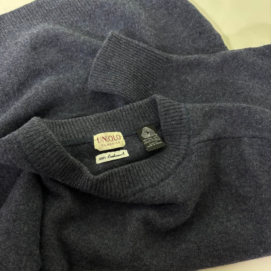 M 유니클로 네이비 램스울 니트 상품이미지3