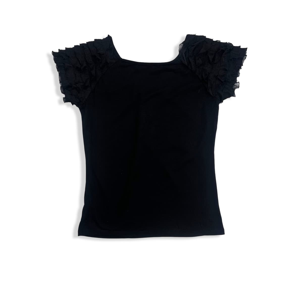 Frill Cap Shoulder Drape Top 상품이미지3