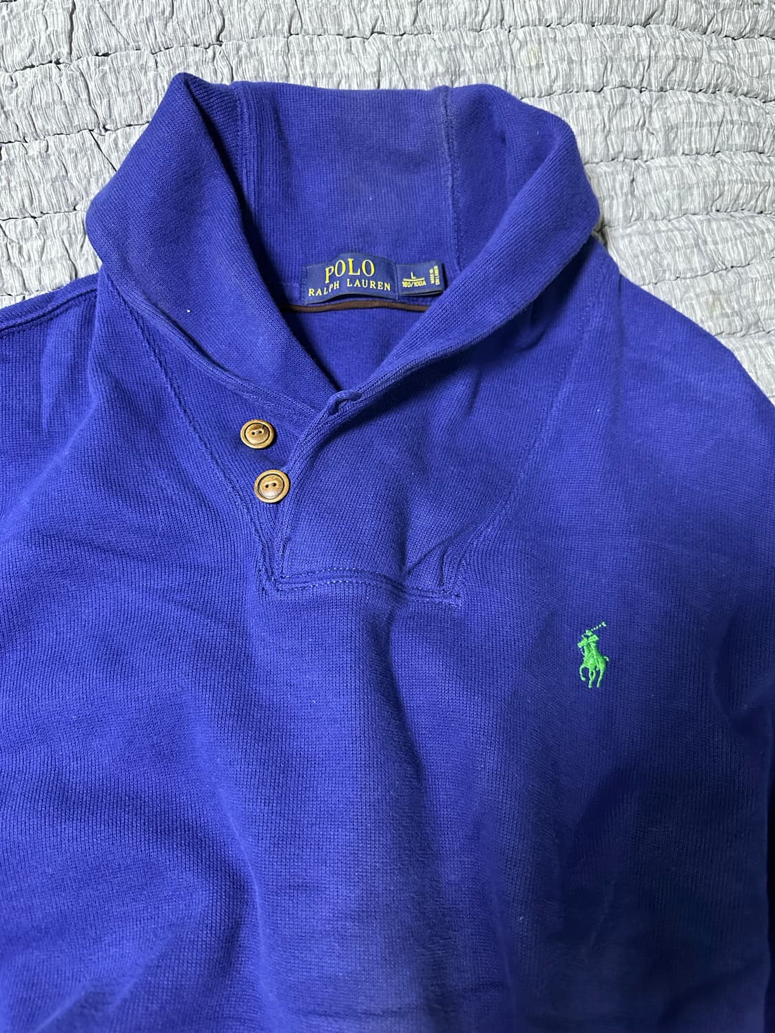 폴로 랄프로렌 블루 헨리넥 맨투맨 상품이미지5