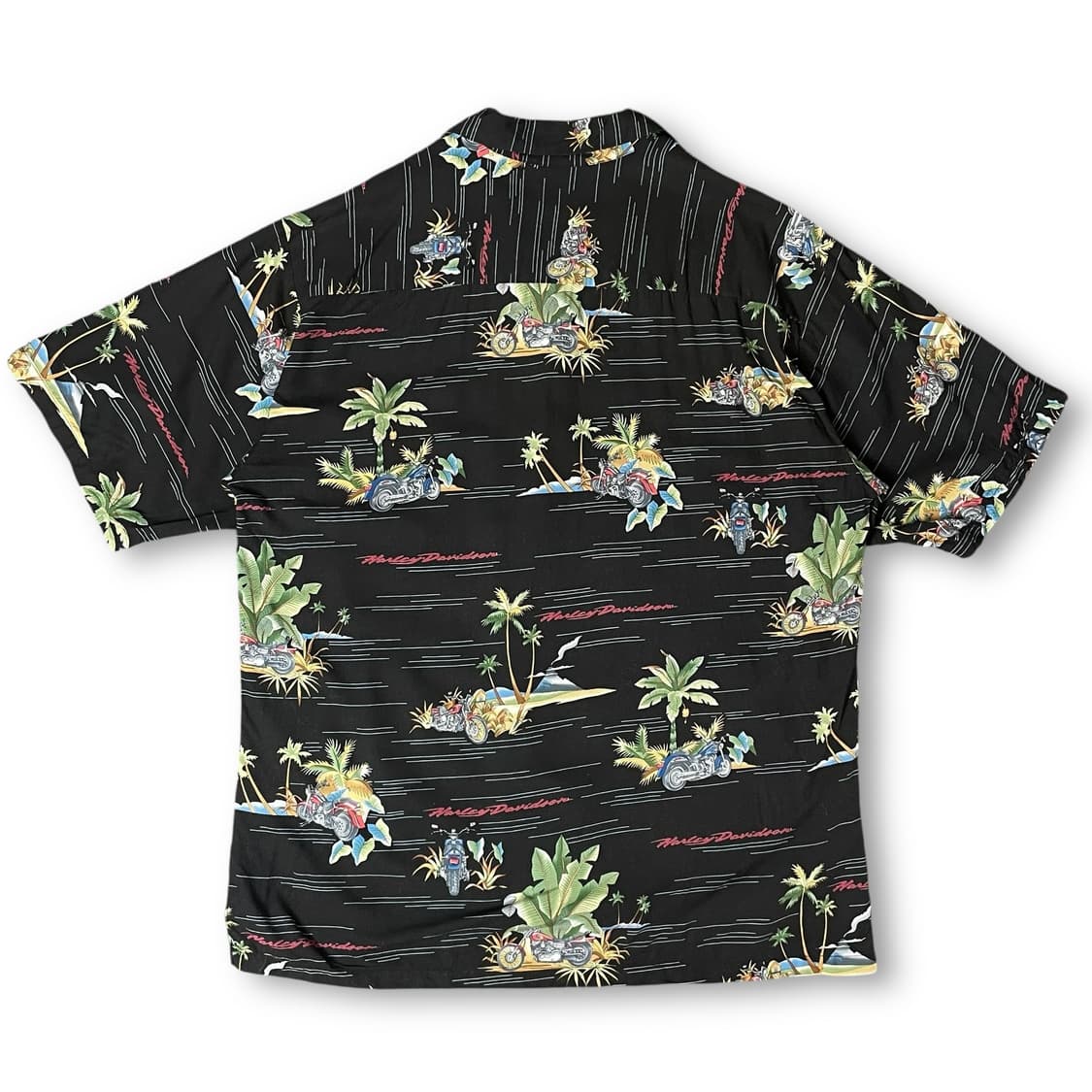 할리데이비슨 블랙 하와이안 셔츠 L 상품이미지2