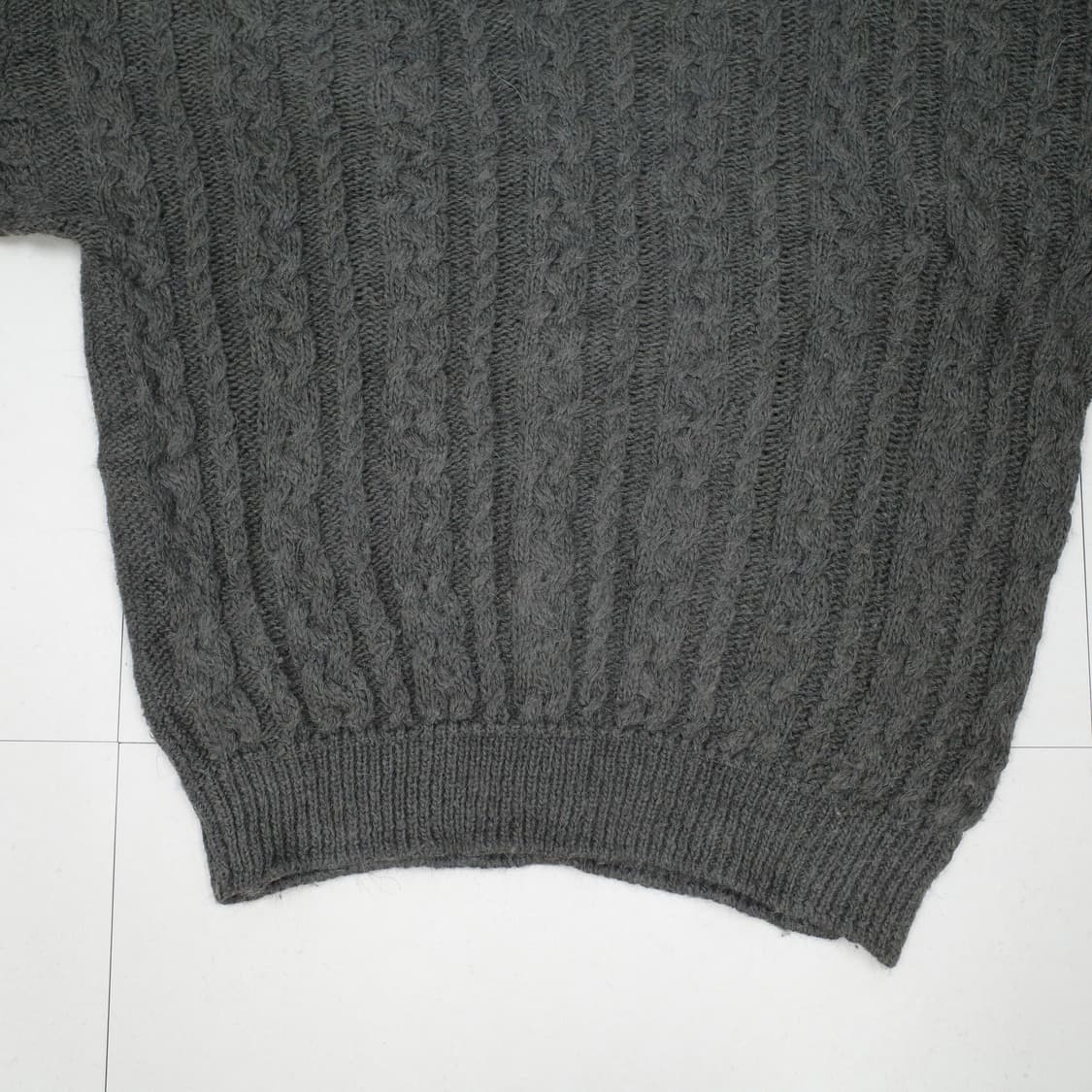 90s 팀버랜드 울 알파카 케이블 니트 XL MADE IN ITALY  상품이미지9