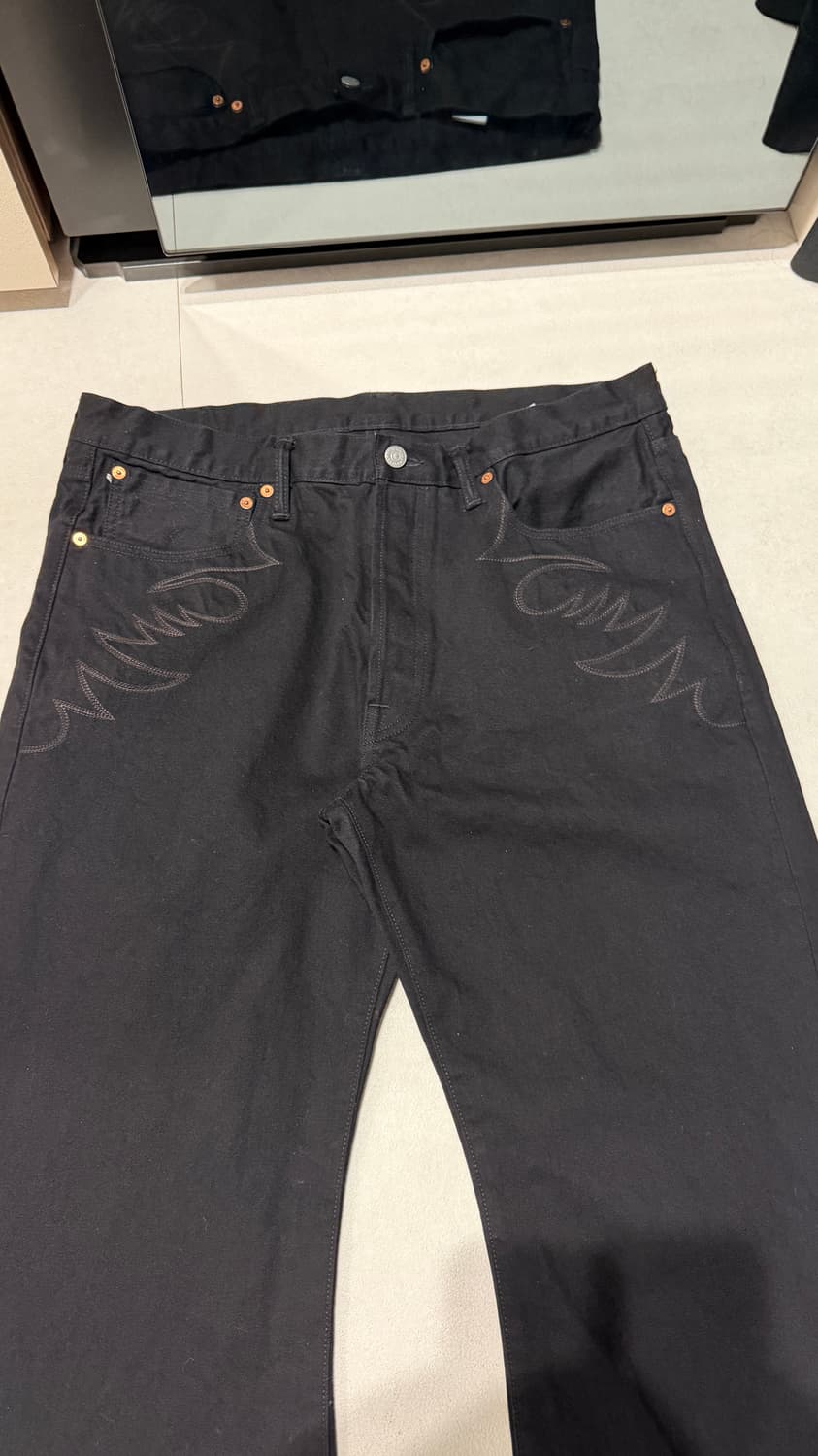 레드토네이도 셀비지 부츠컷 데님 38 상품이미지2