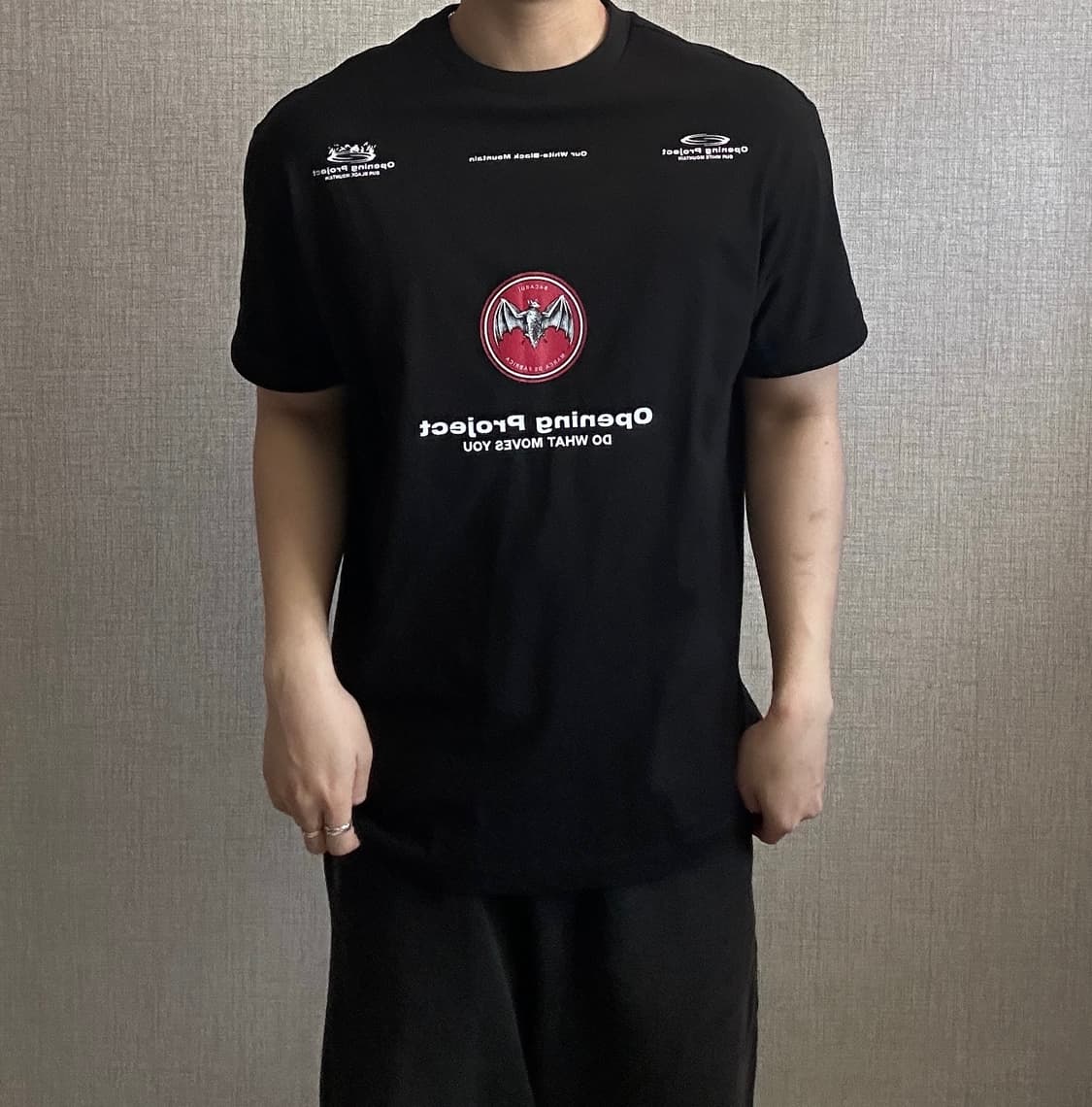 오프닝 프로젝트 x 바카디 로그 플레잉 반팔 티셔츠 상품이미지1