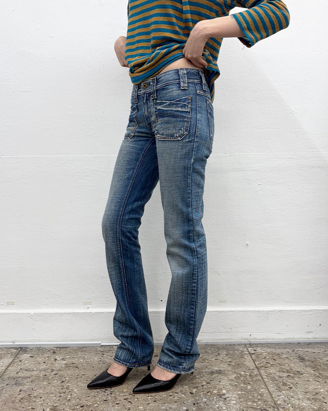 디젤 슬림핏 데님 팬츠 상품이미지3