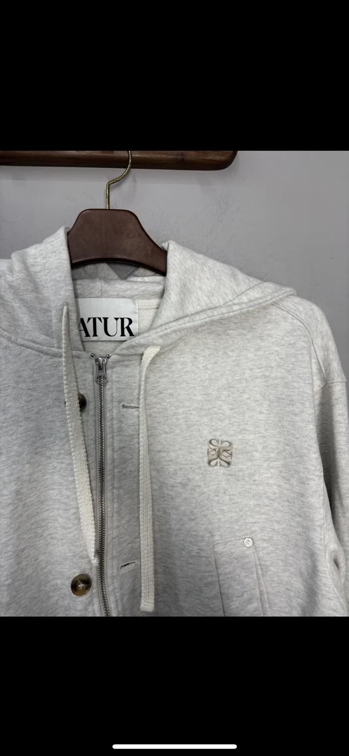 세터 테오 코튼 올데이 멜란지 그레이 후드집업 H2420 상품이미지3