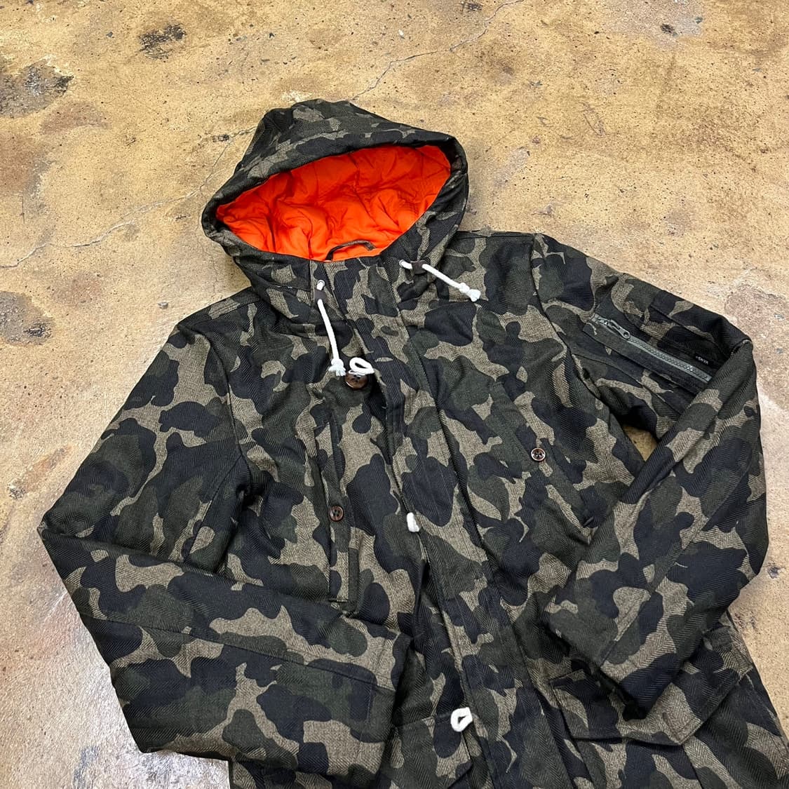 [정품/XS] 반스 카모플라쥬 패딩 코트 자켓 b19 상품이미지1
