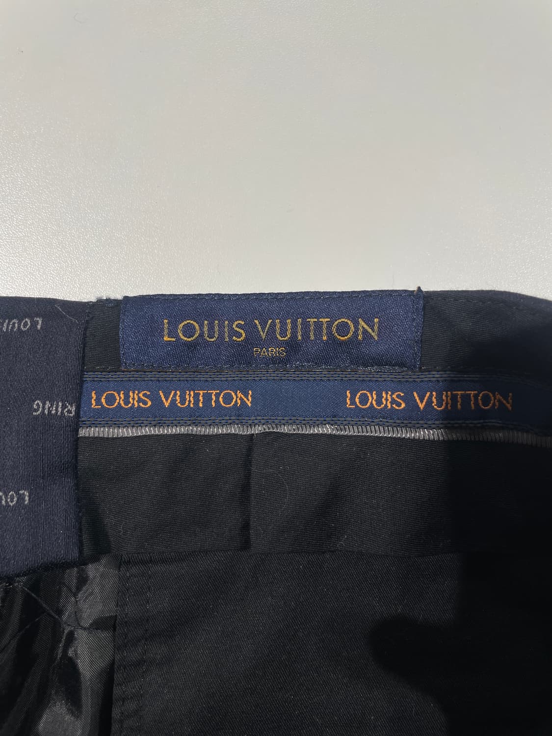 루이비통 다크 네이비 자카드 울 실크 슬랙스 상품이미지7