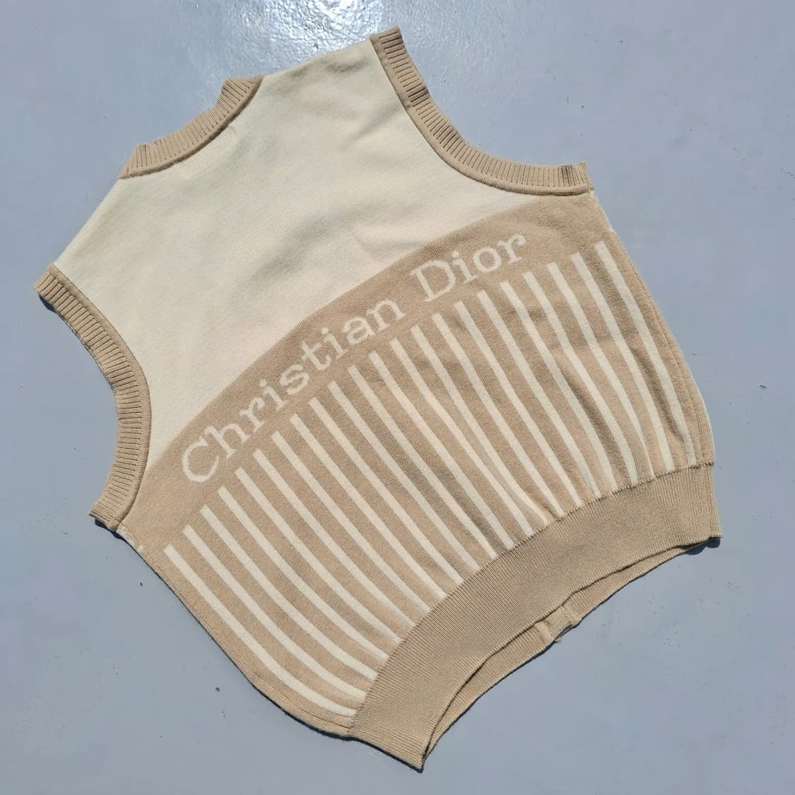 [크리스찬 디올] 오블리크 브이넥 니트 베스트 조끼 상품이미지2