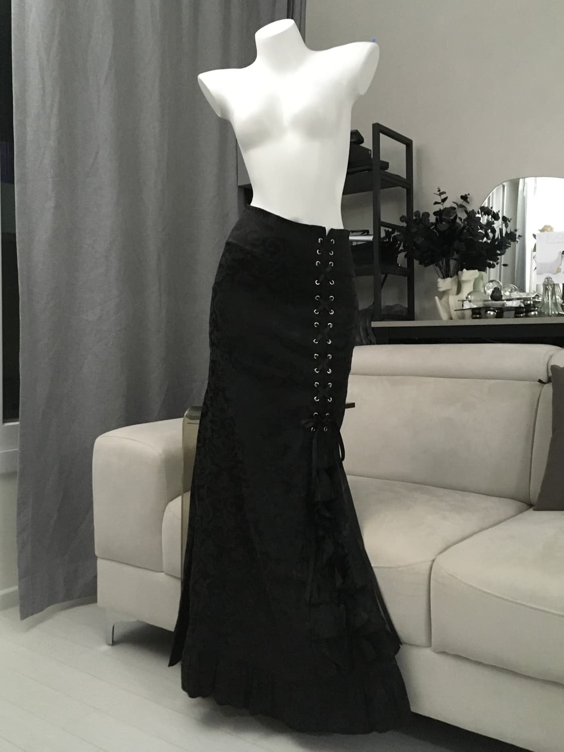 ༒ Gothic lace long skirt 상품이미지2