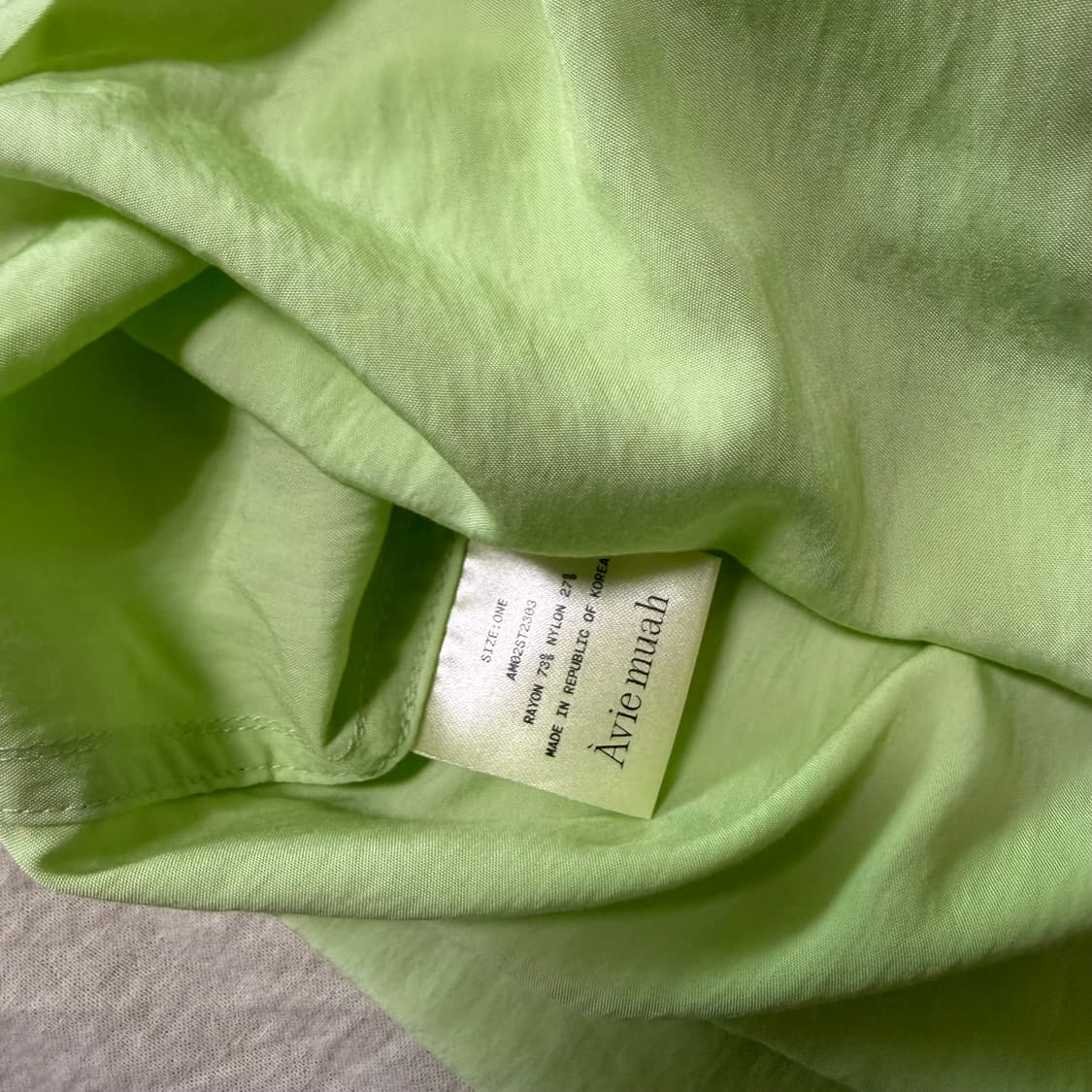 아비에무아 내추럴 오픈 오버핏 셔츠 새상품  상품이미지5