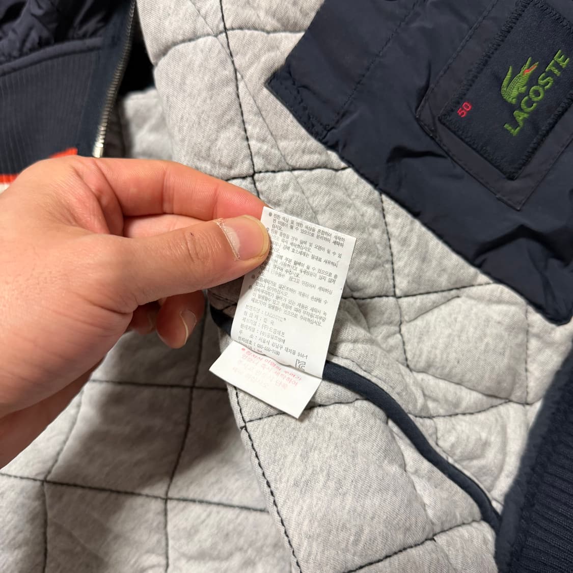 라코스테 퀄팅 경량패딩 자켓 상품이미지5