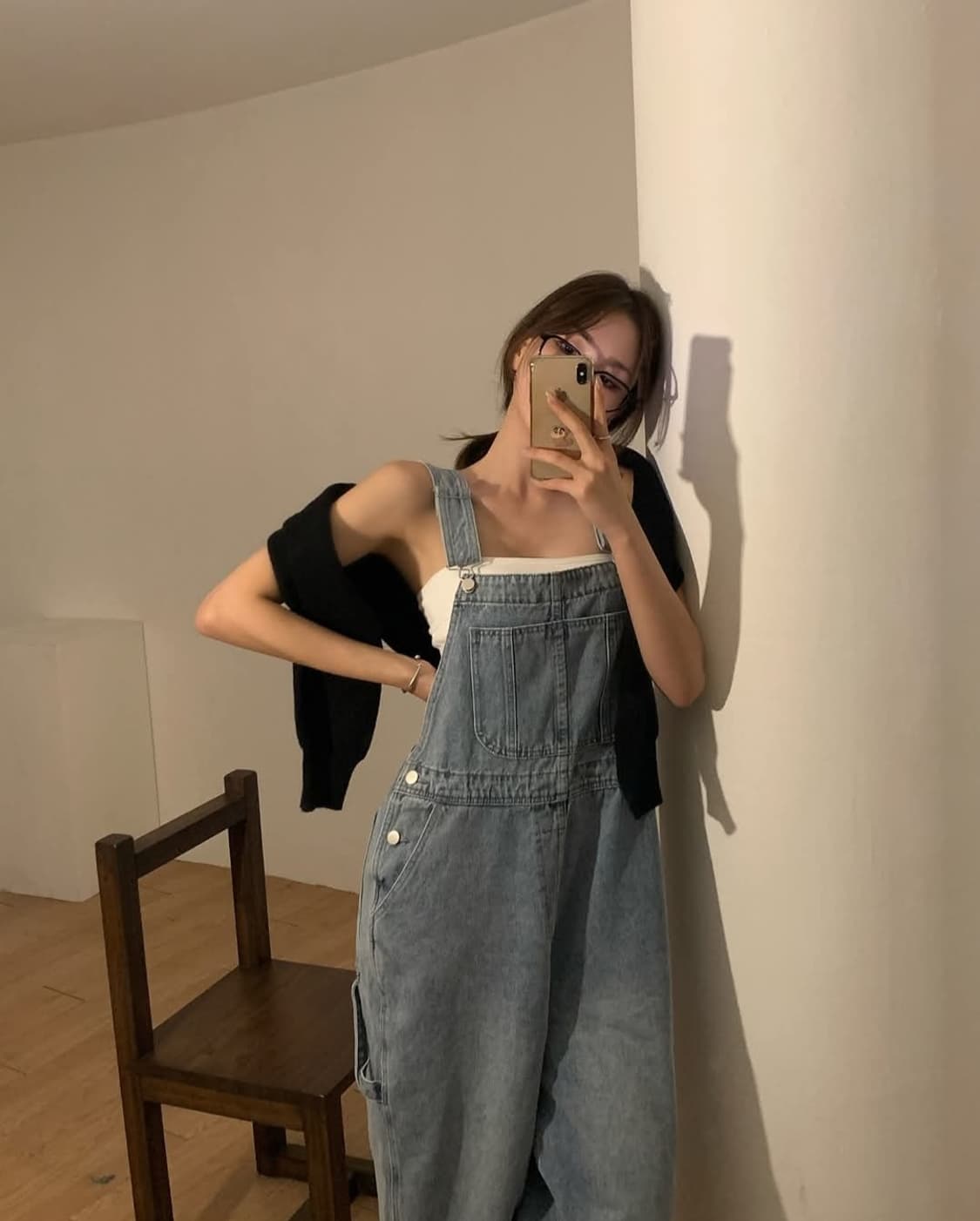 데님 멜빵바지 청멜빵 와이드 데님 오버롤팬츠 상품이미지1