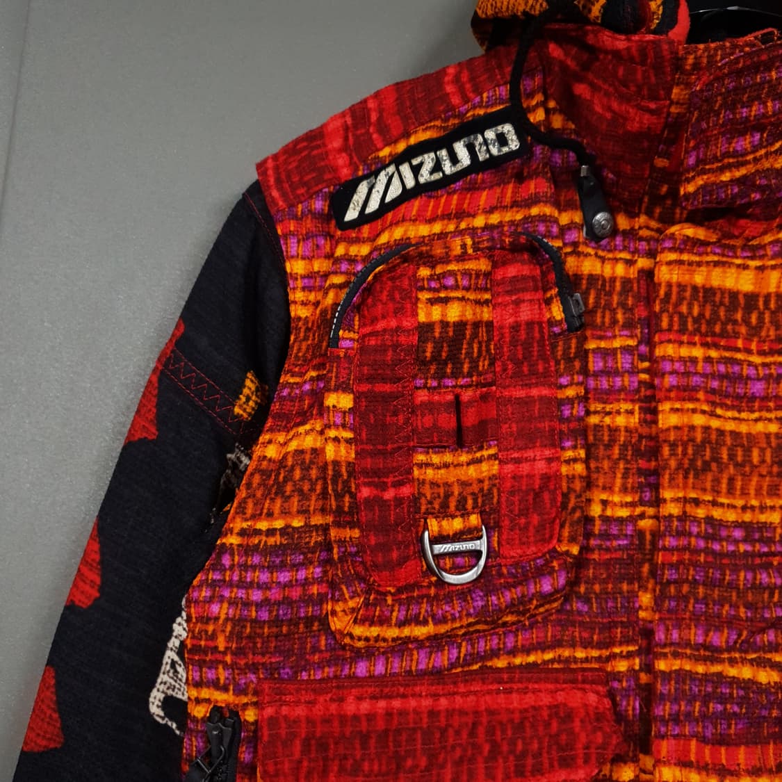 실측 XL 일본 빈티지 미즈노 90s 올드스쿨 스키 패딩 봄버 자켓 희귀 상품이미지3