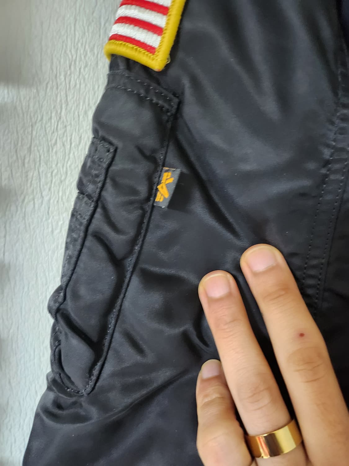 알파인더스트리 NASA MA-1 정품 항공점퍼 M사이즈 상품이미지5