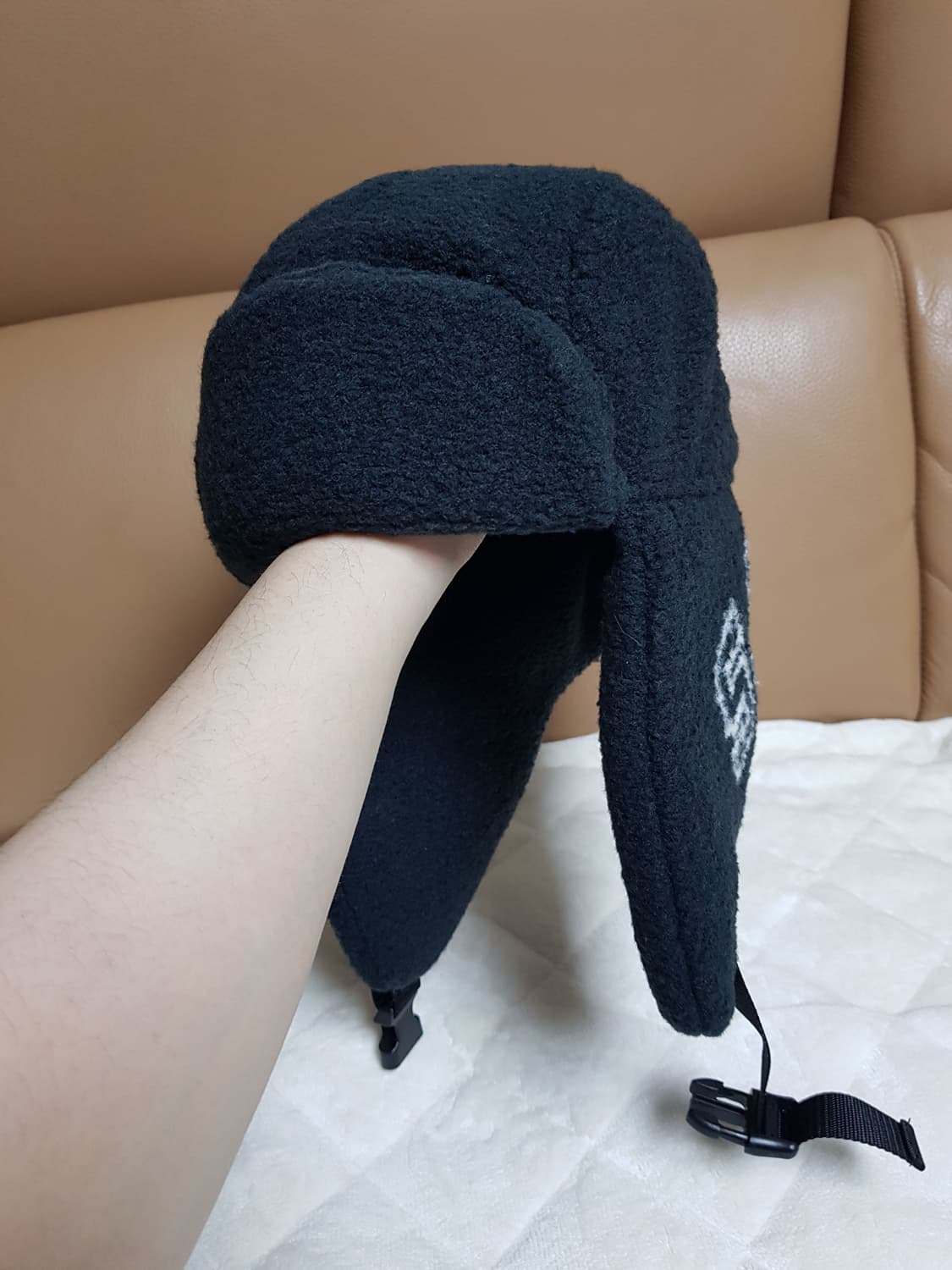 슈프림 셔링 트루퍼 햇 모자 블랙 23FW 상품이미지3