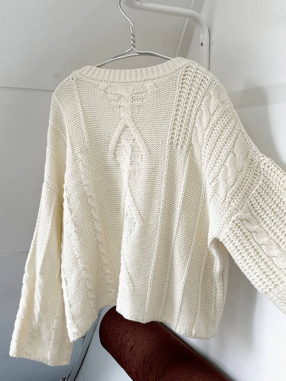 Wide sleeve design loose knit P/O 상품이미지9