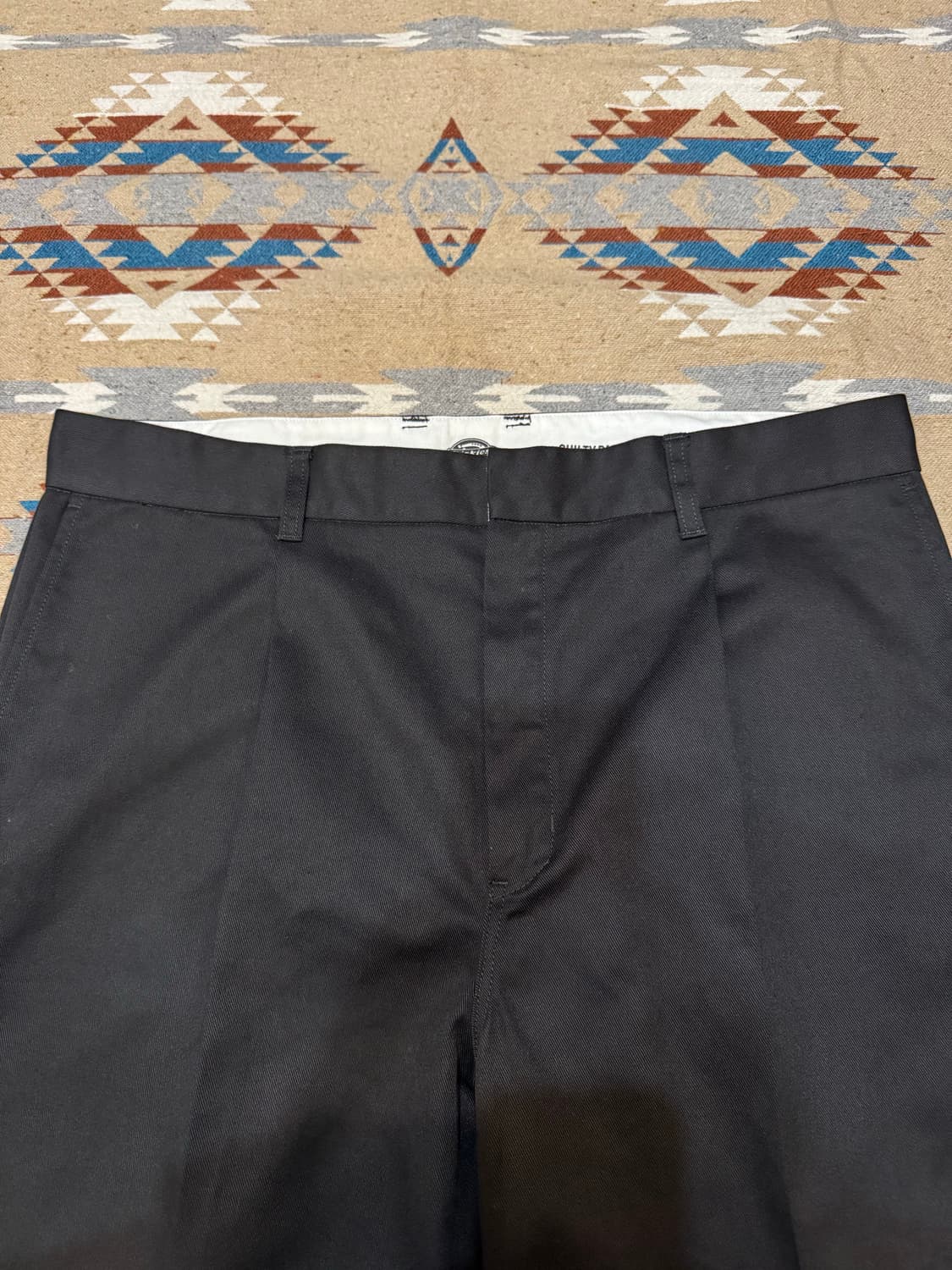 [XL][34] 와코마리아 x 디키즈 원턱 워크 팬츠 블랙  상품이미지2