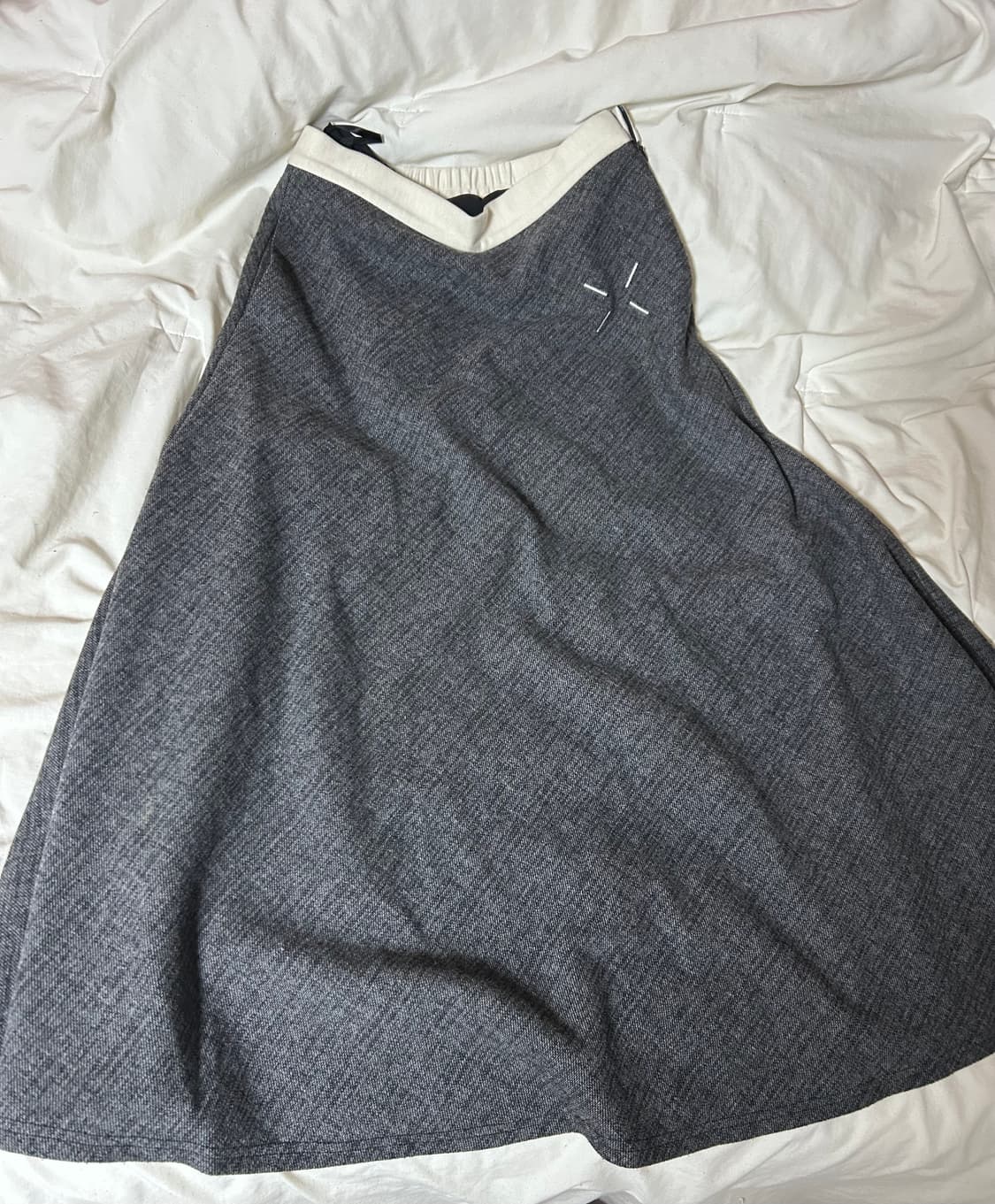 메종마르지엘라 모직 플레어 롱스커트 (착용샷o) 상품이미지3