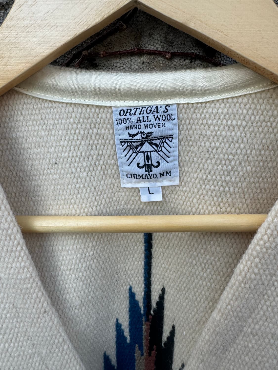 오르테가 핸드 우븐 울 치마요 베스트 나바호 네이티브 웨스턴 조끼 상품이미지8