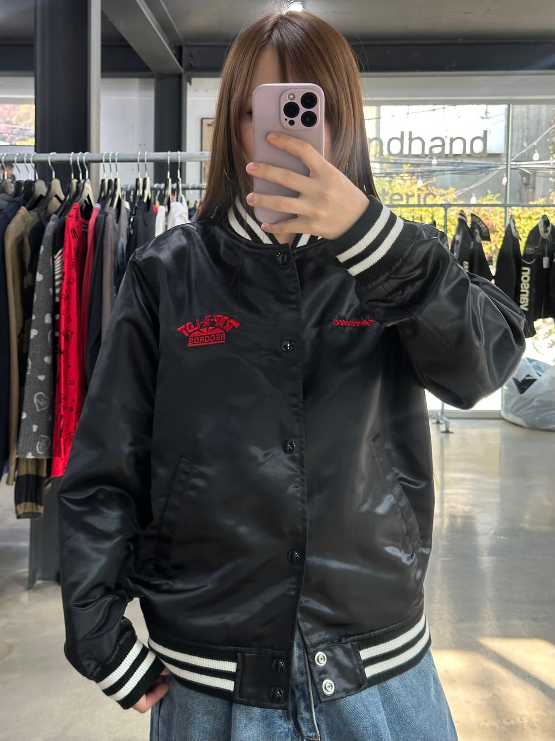 슈프림 x Rap-A-Lot 레코즈 새틴 클럽 바시티자켓  상품이미지1