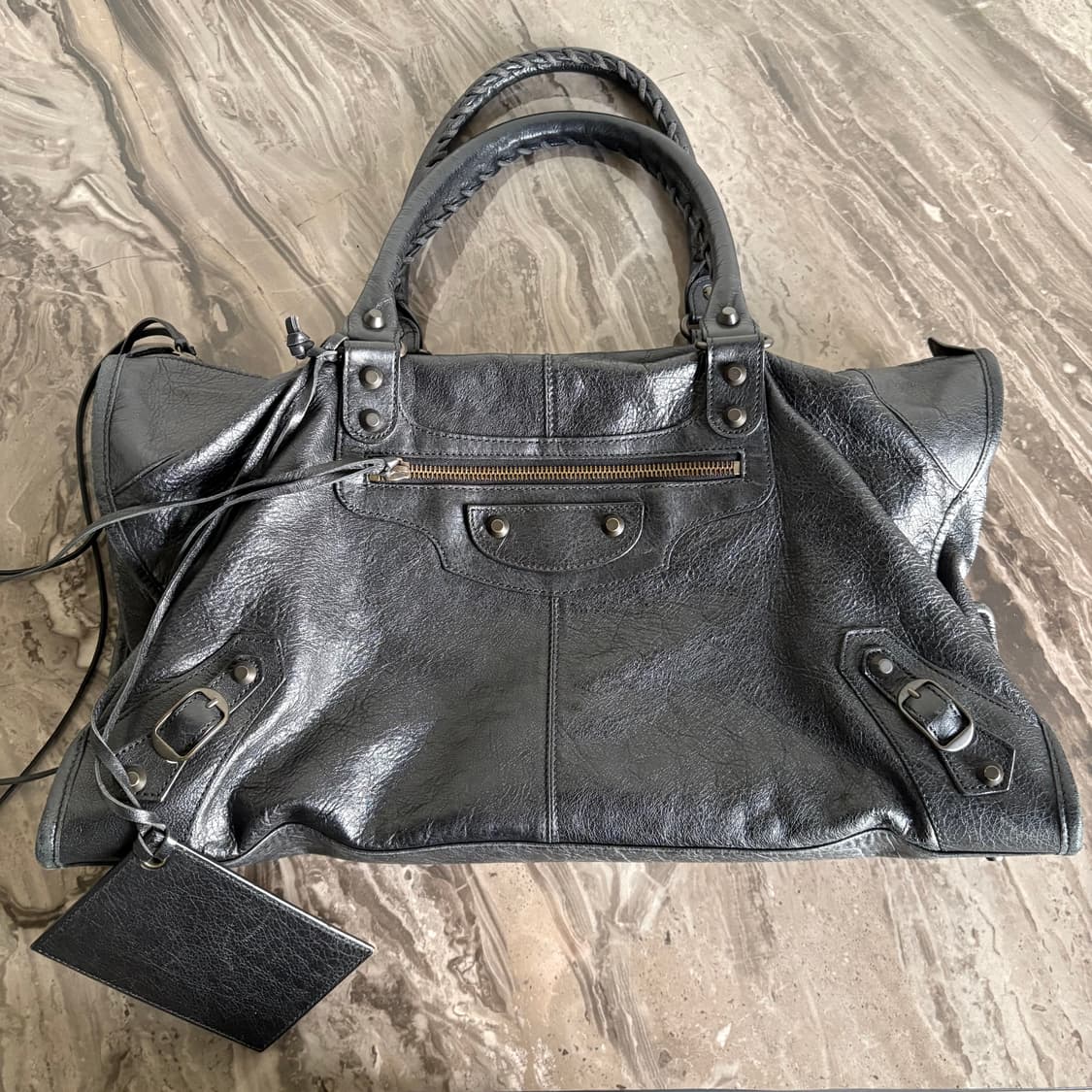 발렌시아가 모터 워크 토트백 블랙 상품이미지1