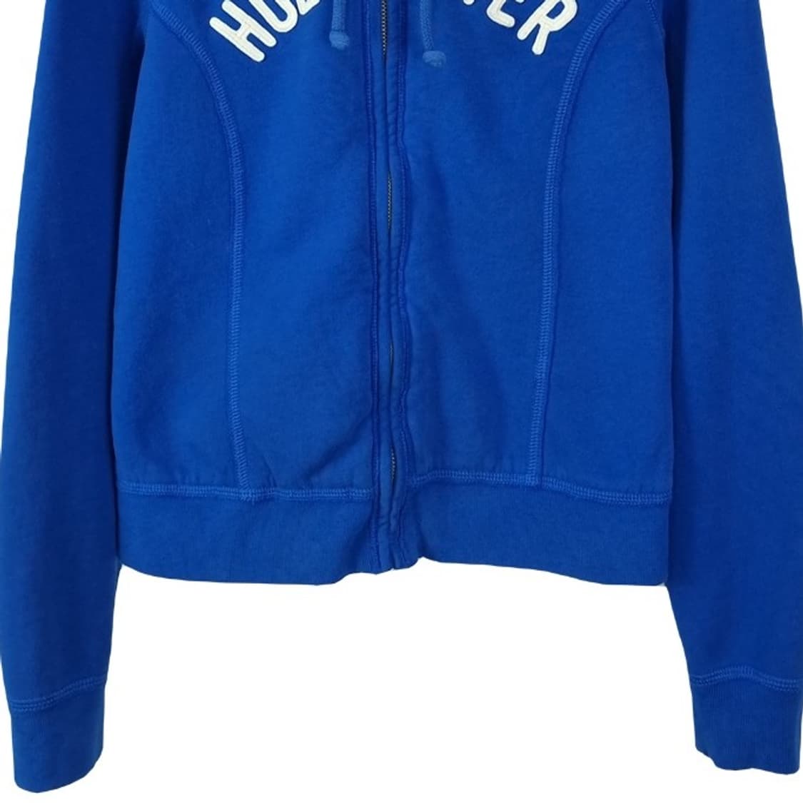 [홀리스터] Y2K 빅로고 양털 후드 집업 블루 M18532 상품이미지5