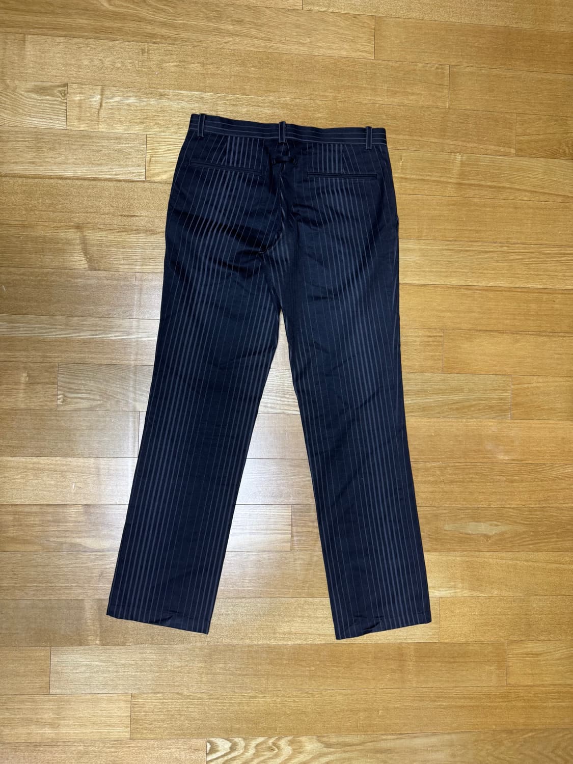 장폴고티에 블랙 스트라이프 팬츠 상품이미지2