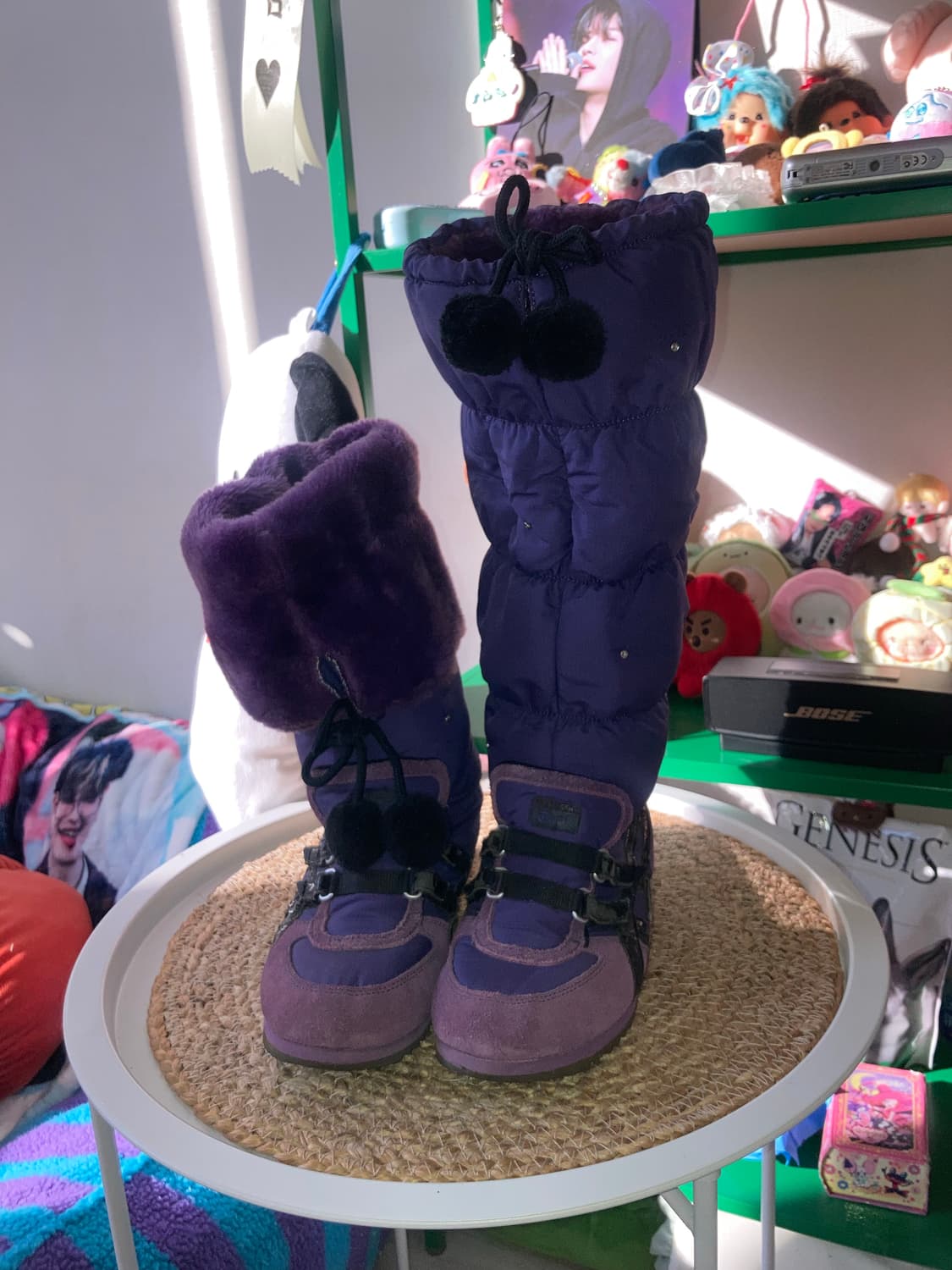 오니츠카 타이거 갸루 하구미 사와코 하치 나나 레그워머 큐빅 부츠 235 상품이미지1