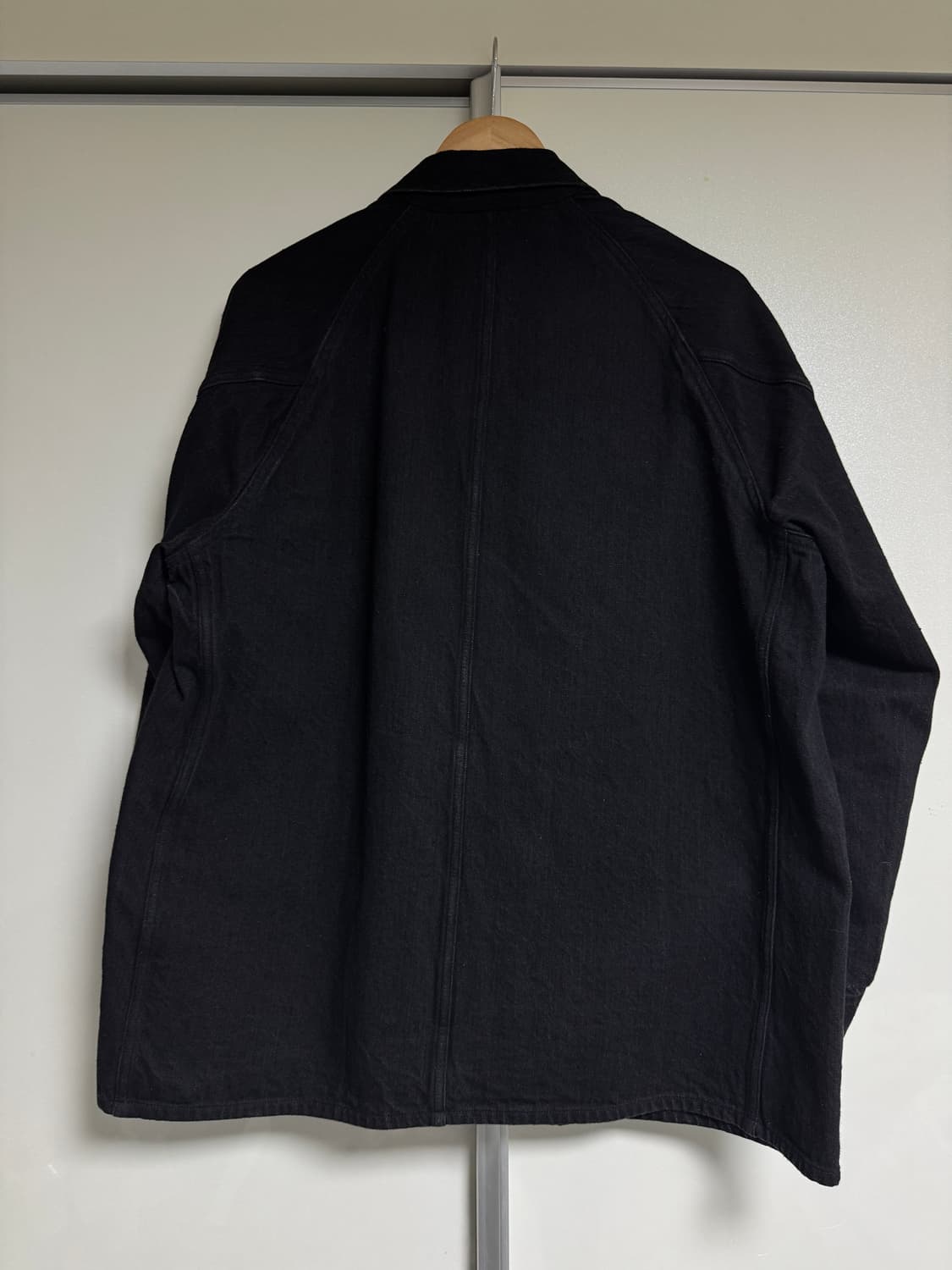 (2)코모리 데님 워크자켓 블랙 23AW 상품이미지2