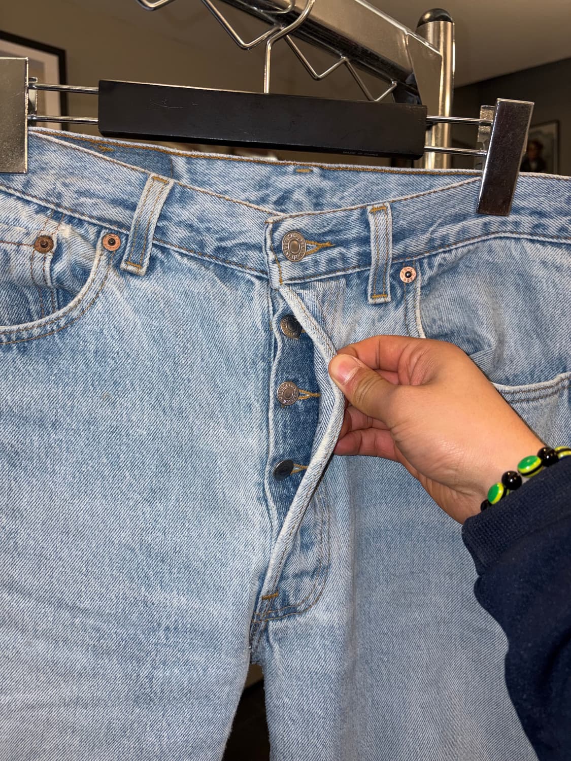 90’s Levi’s 501 USA denim washed pants 상품이미지6